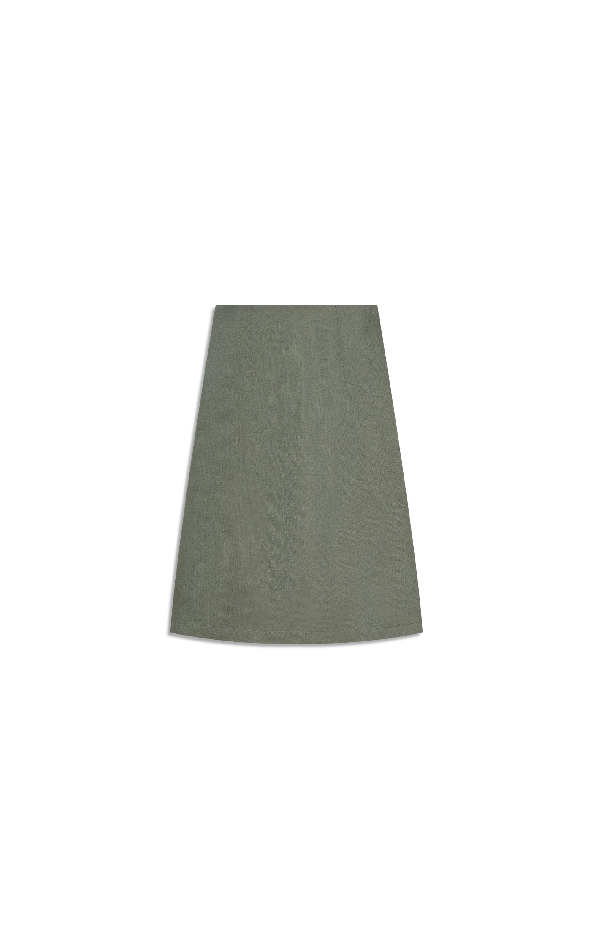 Saia Viola Lb Liso Verde Army