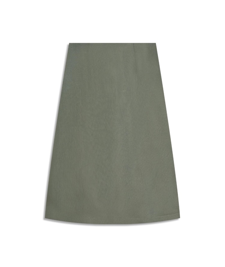 Saia Viola Lb Liso Verde Army