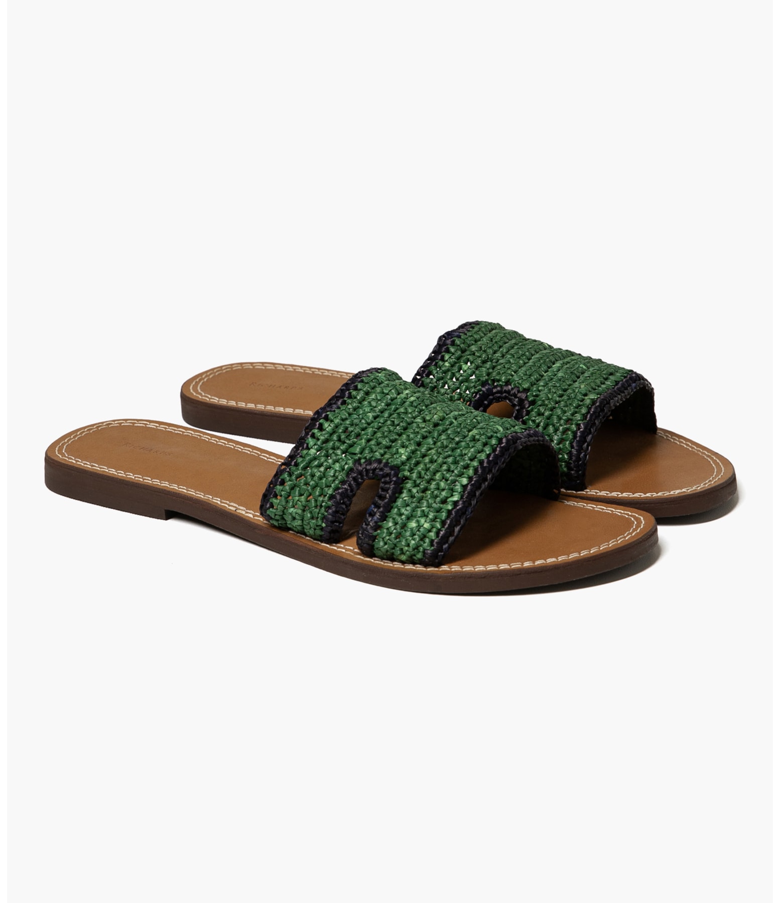 Sandália Crochet Verde Escuro