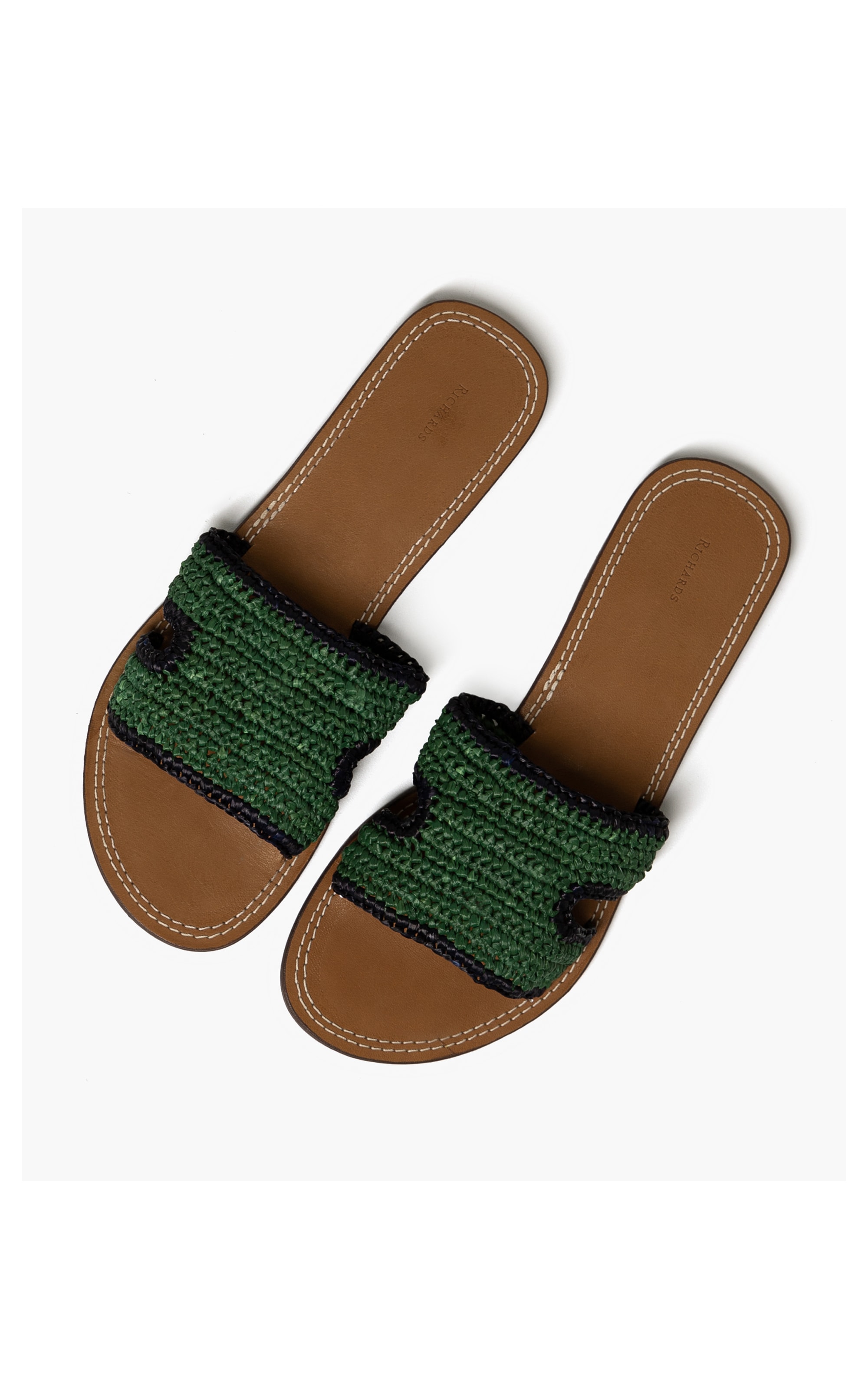 Sandália Crochet Verde Escuro