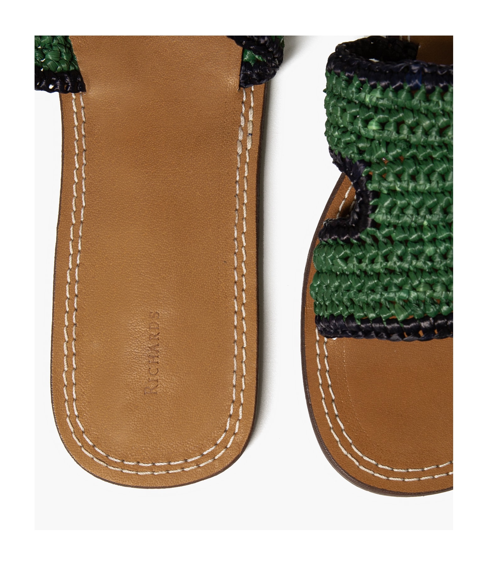 Sandália Crochet Verde Escuro