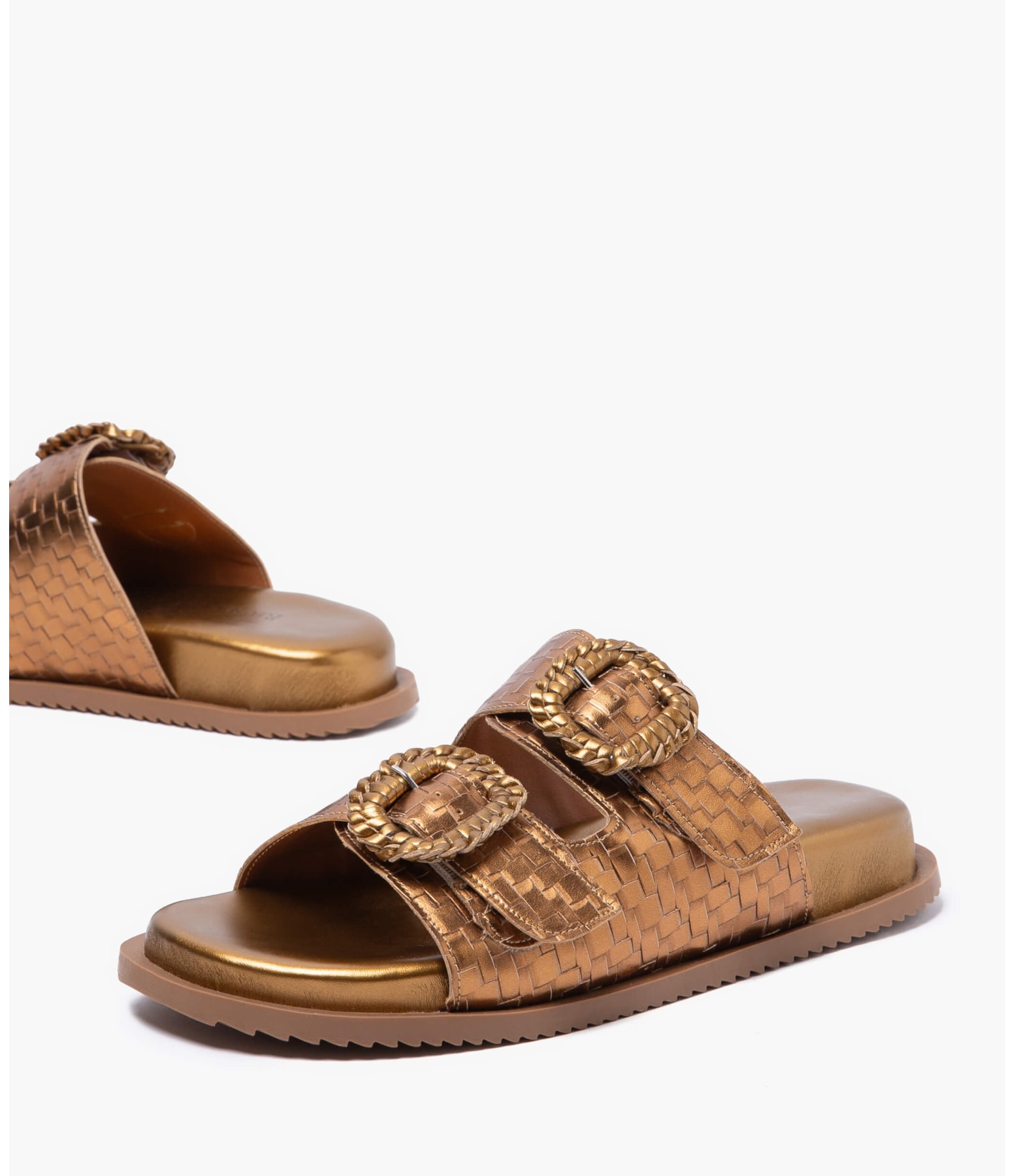 Sandália Handcrafted Rch Dourado