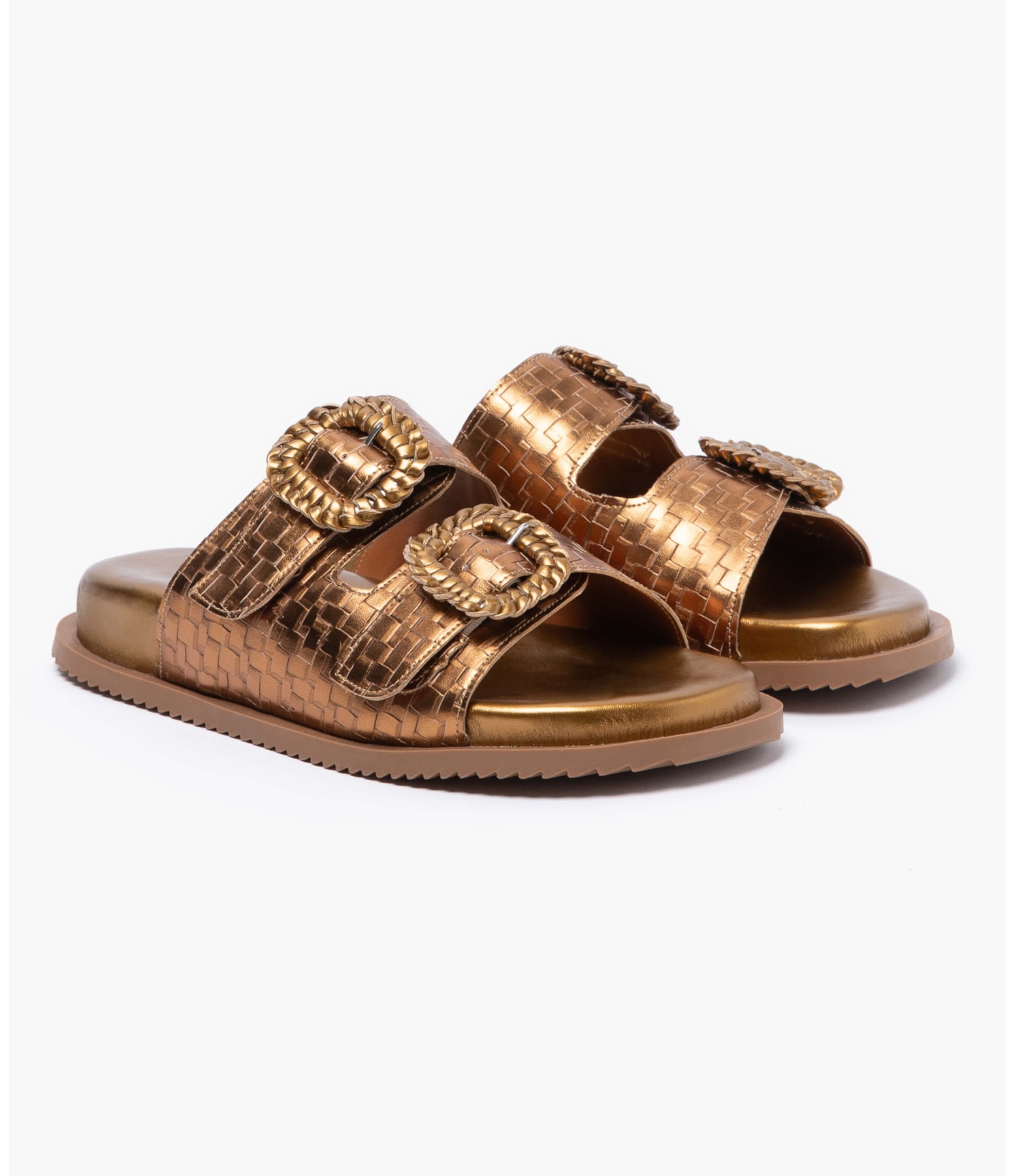 Sandália Handcrafted Rch Dourado
