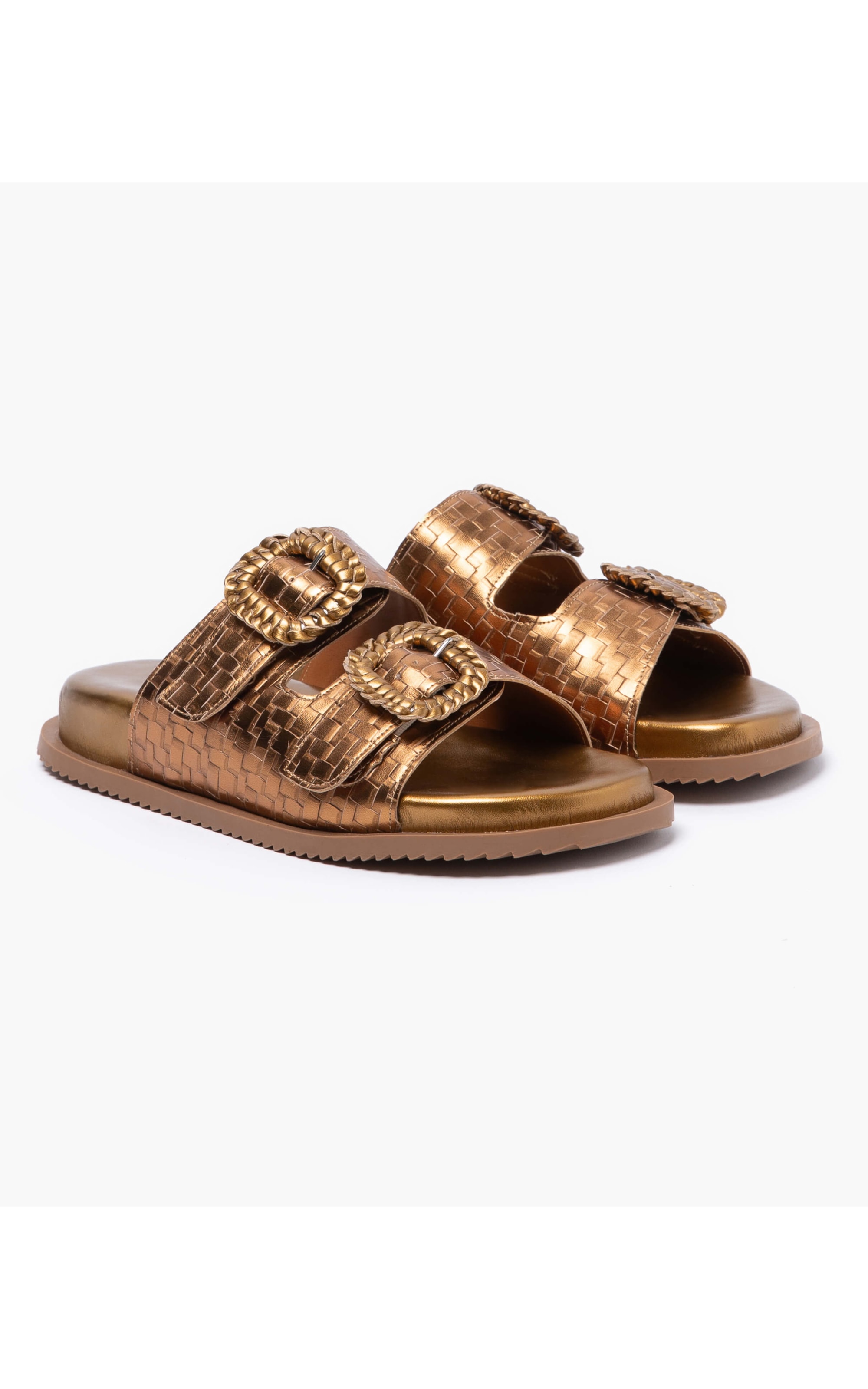 Sandália Handcrafted Rch Dourado