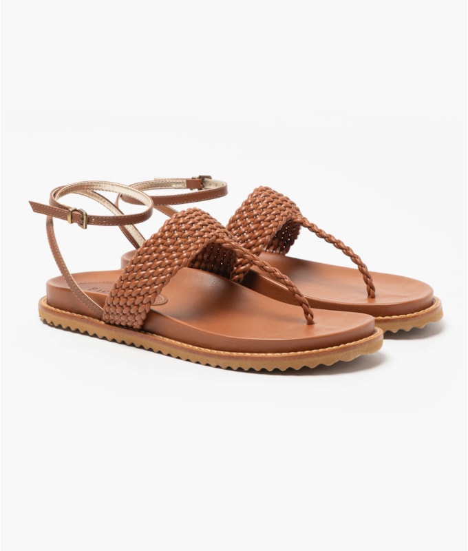 Sandália Sofia Camel