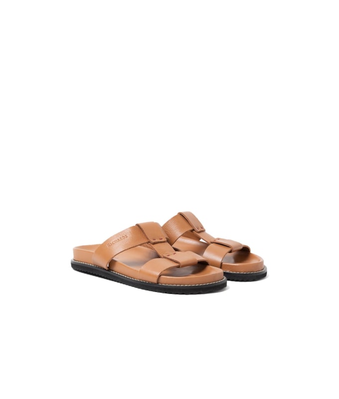 Sandália Sol Camel