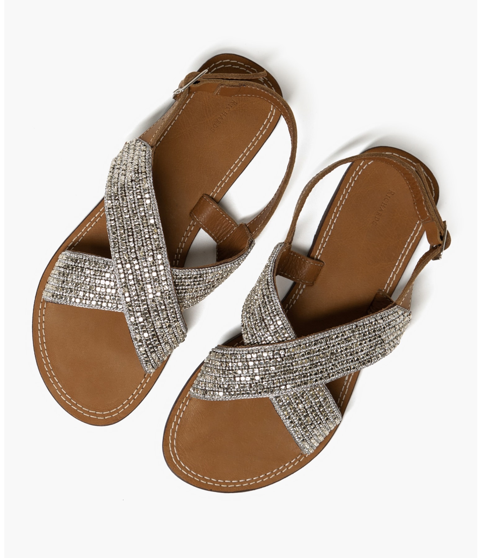 Sandália Studs Prata