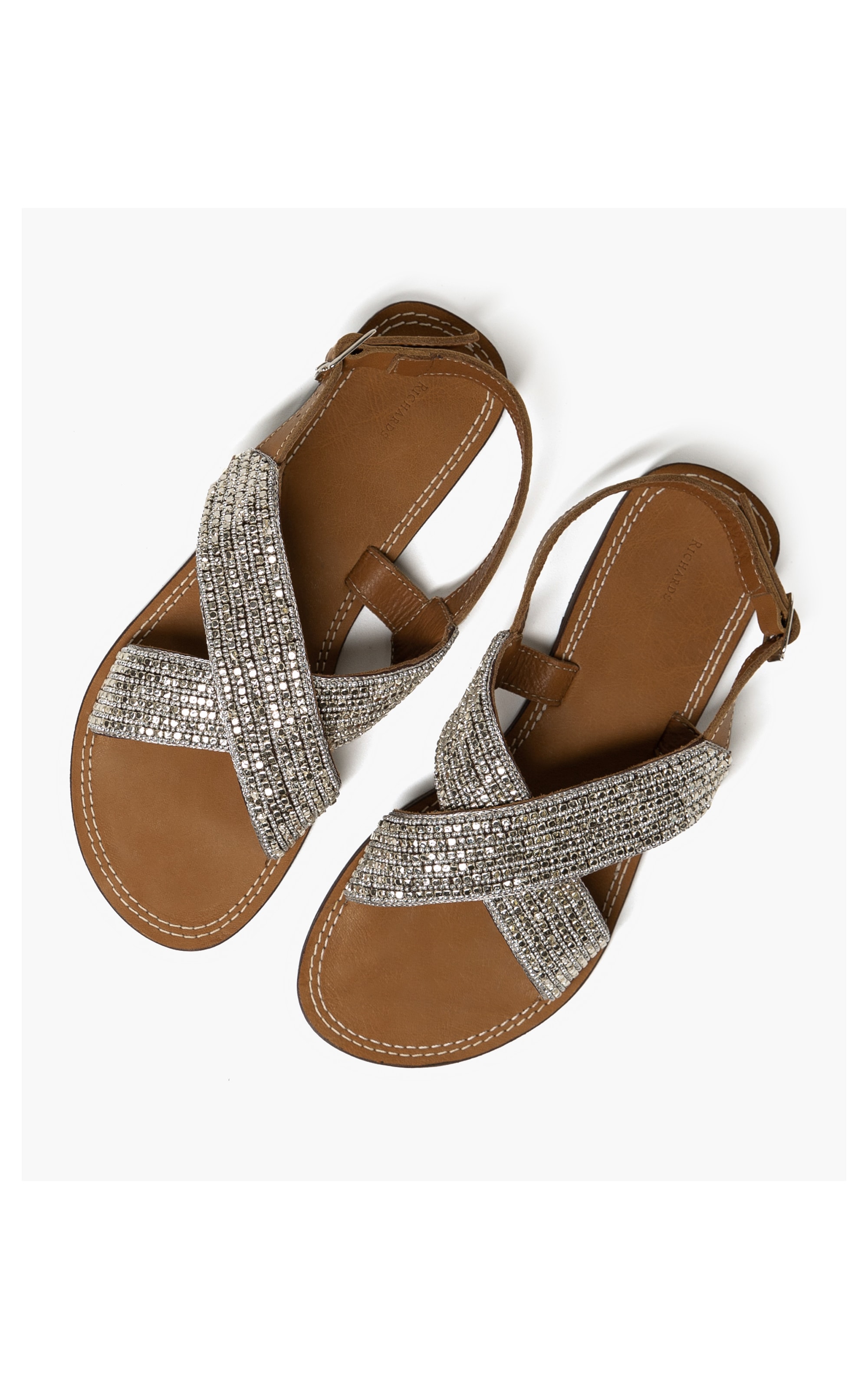 Sandália Studs Prata