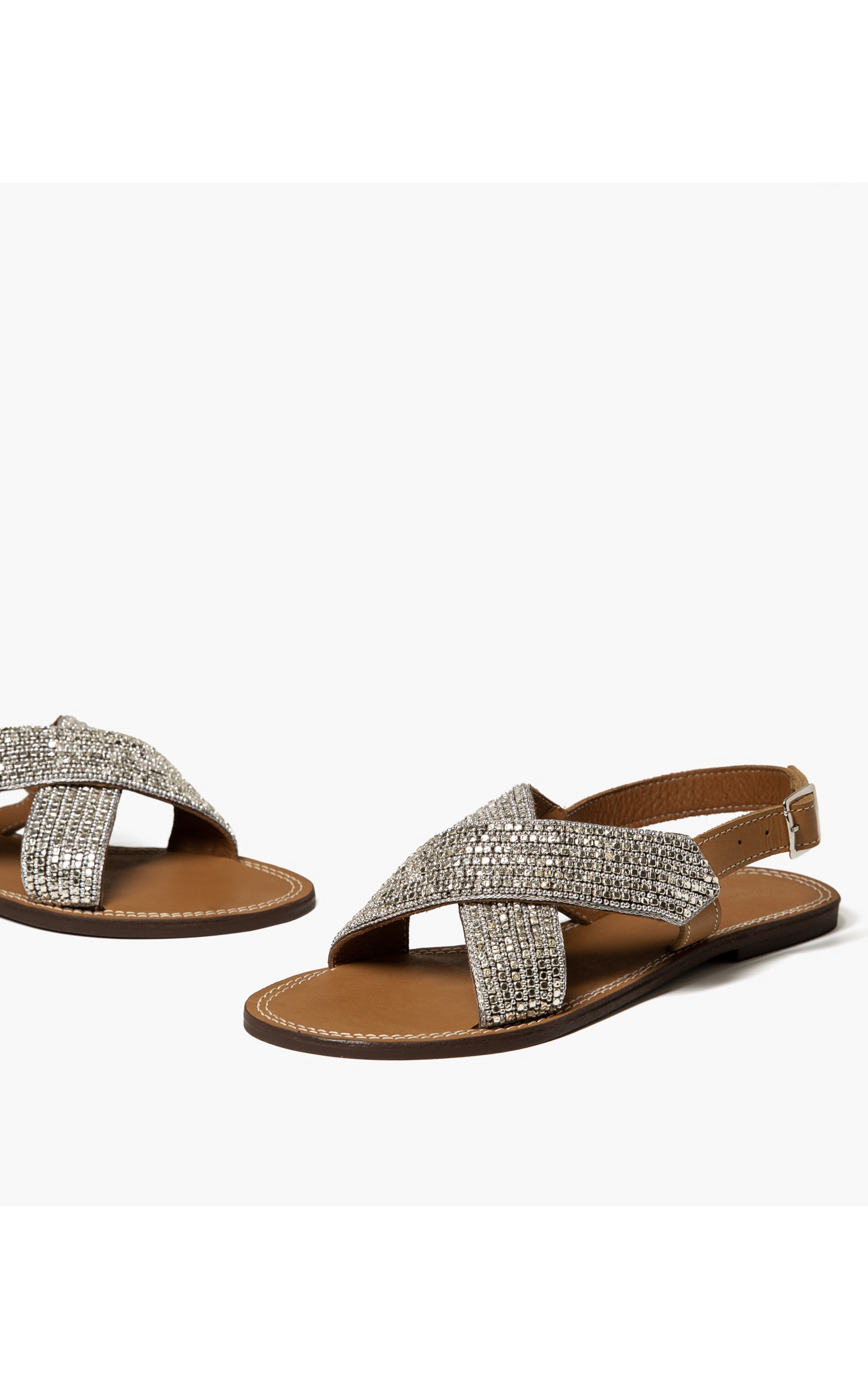 Sandália Studs Prata