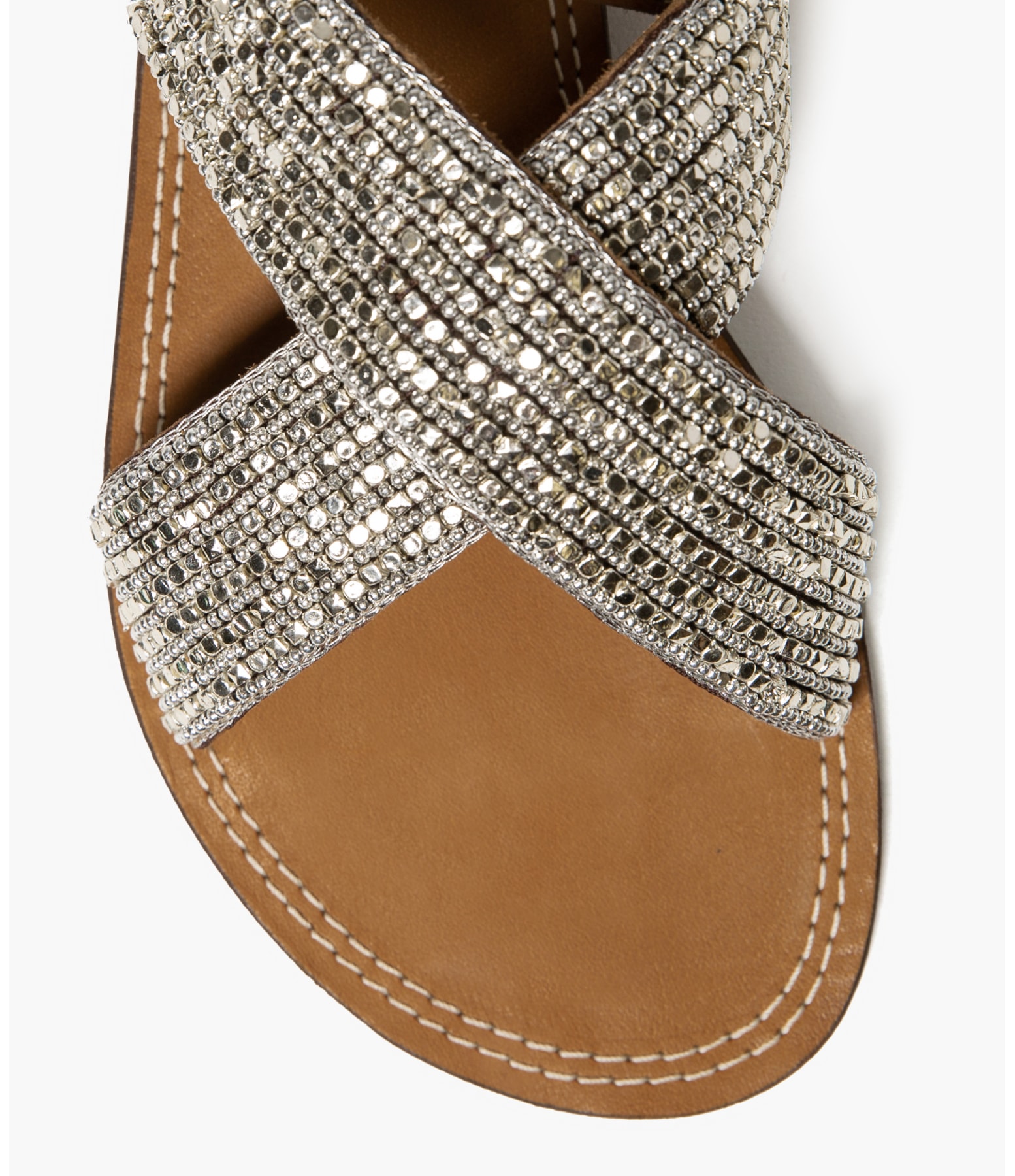 Sandália Studs Prata