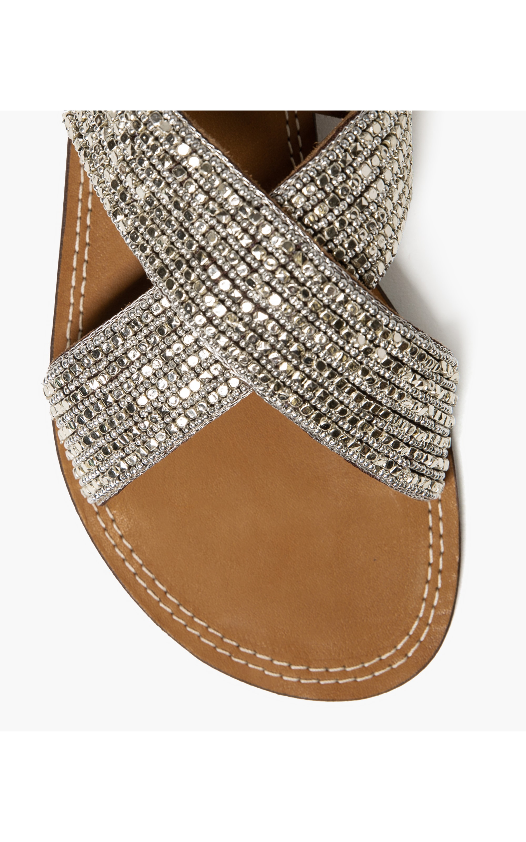 Sandália Studs Prata