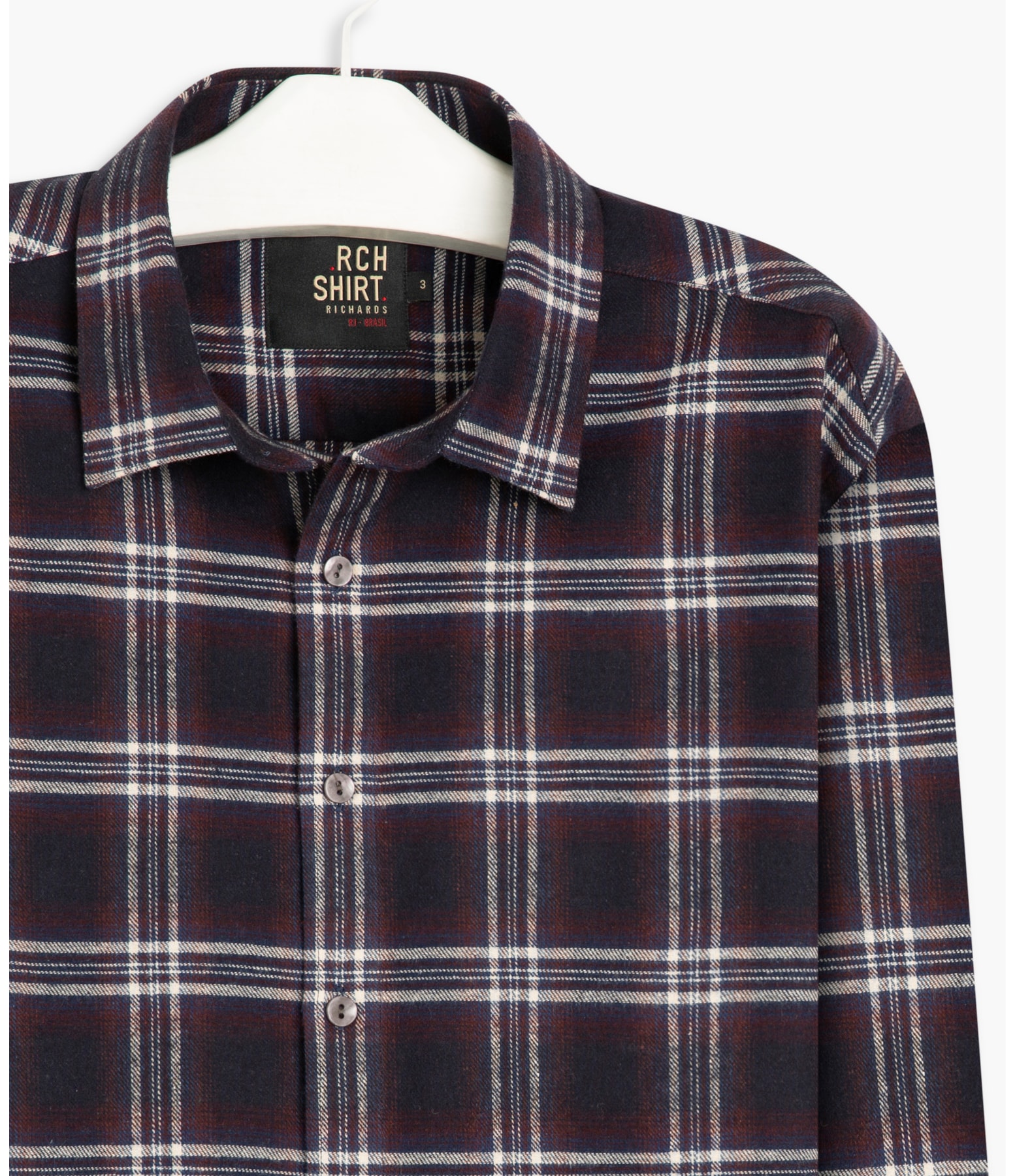 Shirt Flannel Chess 2 Ml Marinho