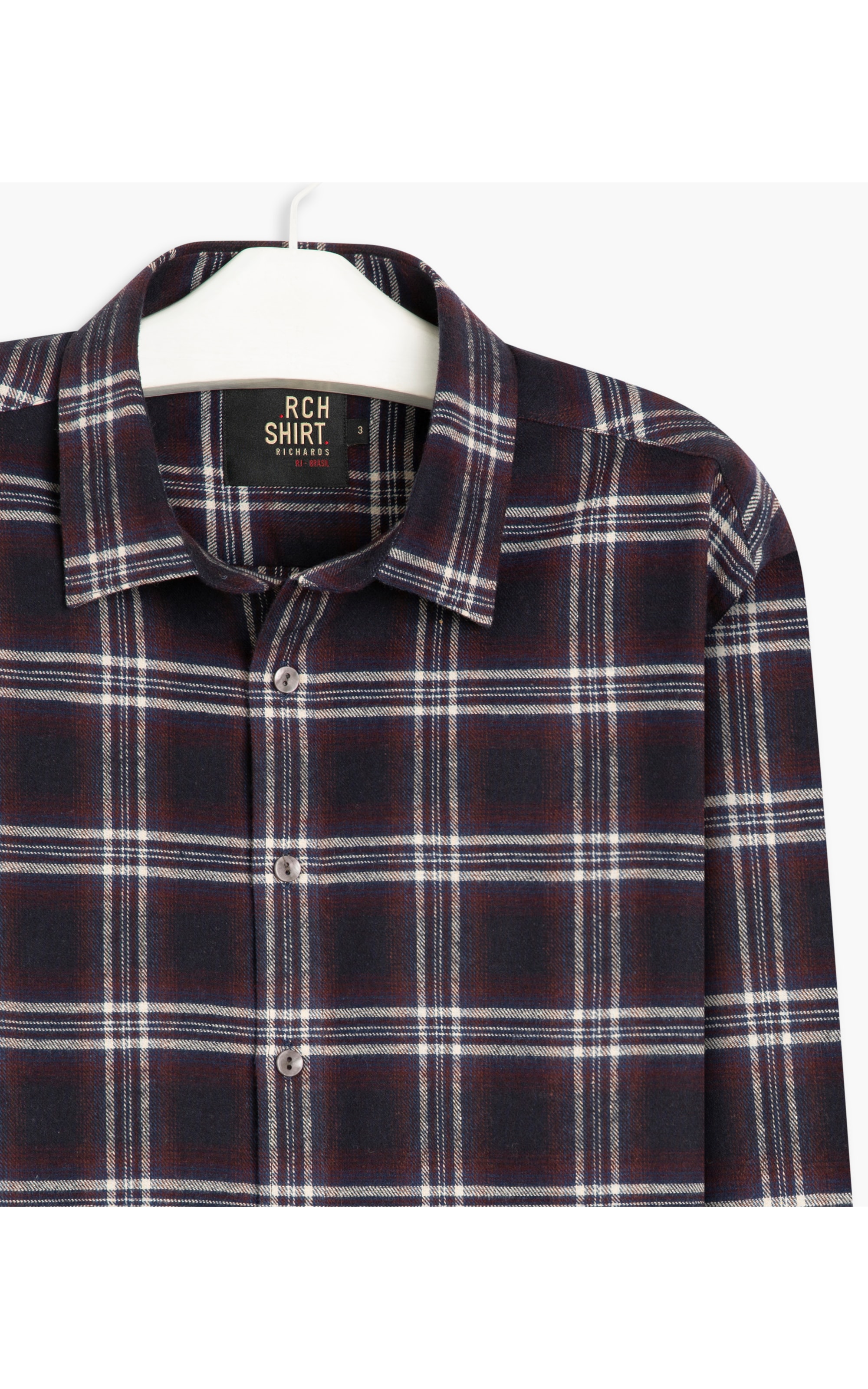 Shirt Flannel Chess 2 Ml Marinho