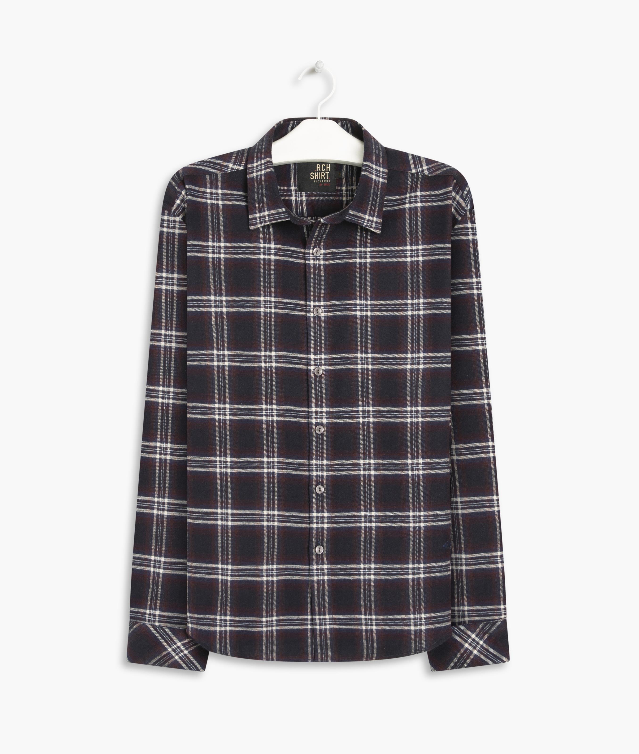 Shirt Flannel Chess 2 Ml Marinho