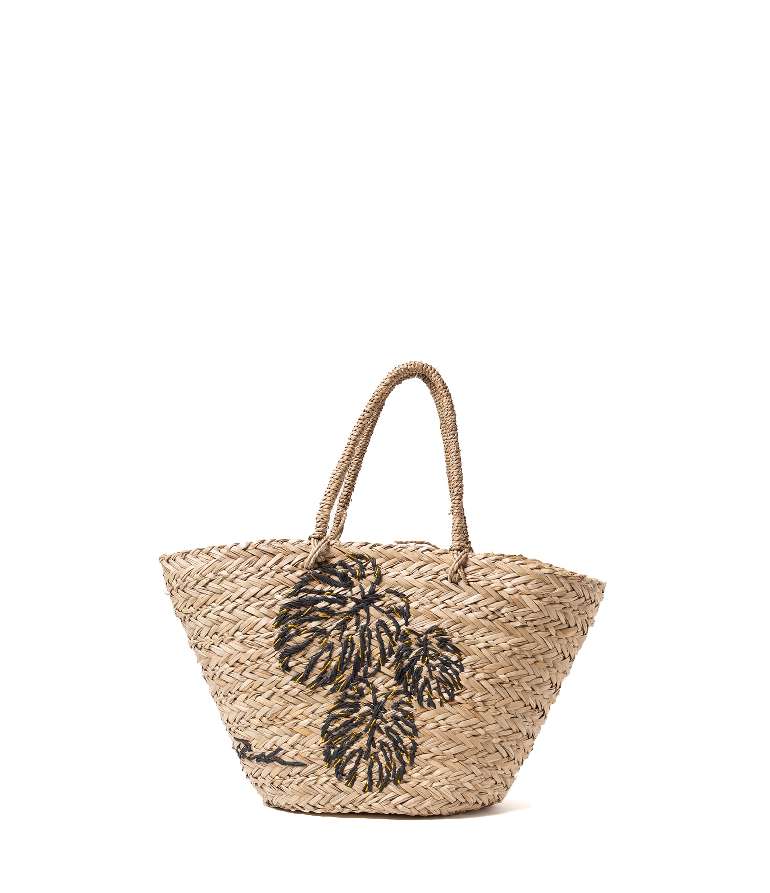Shopping Bag Straw Sand Rch Cru