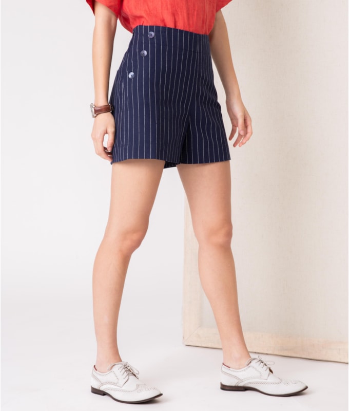 Short Calabria Ft Azul Marinho