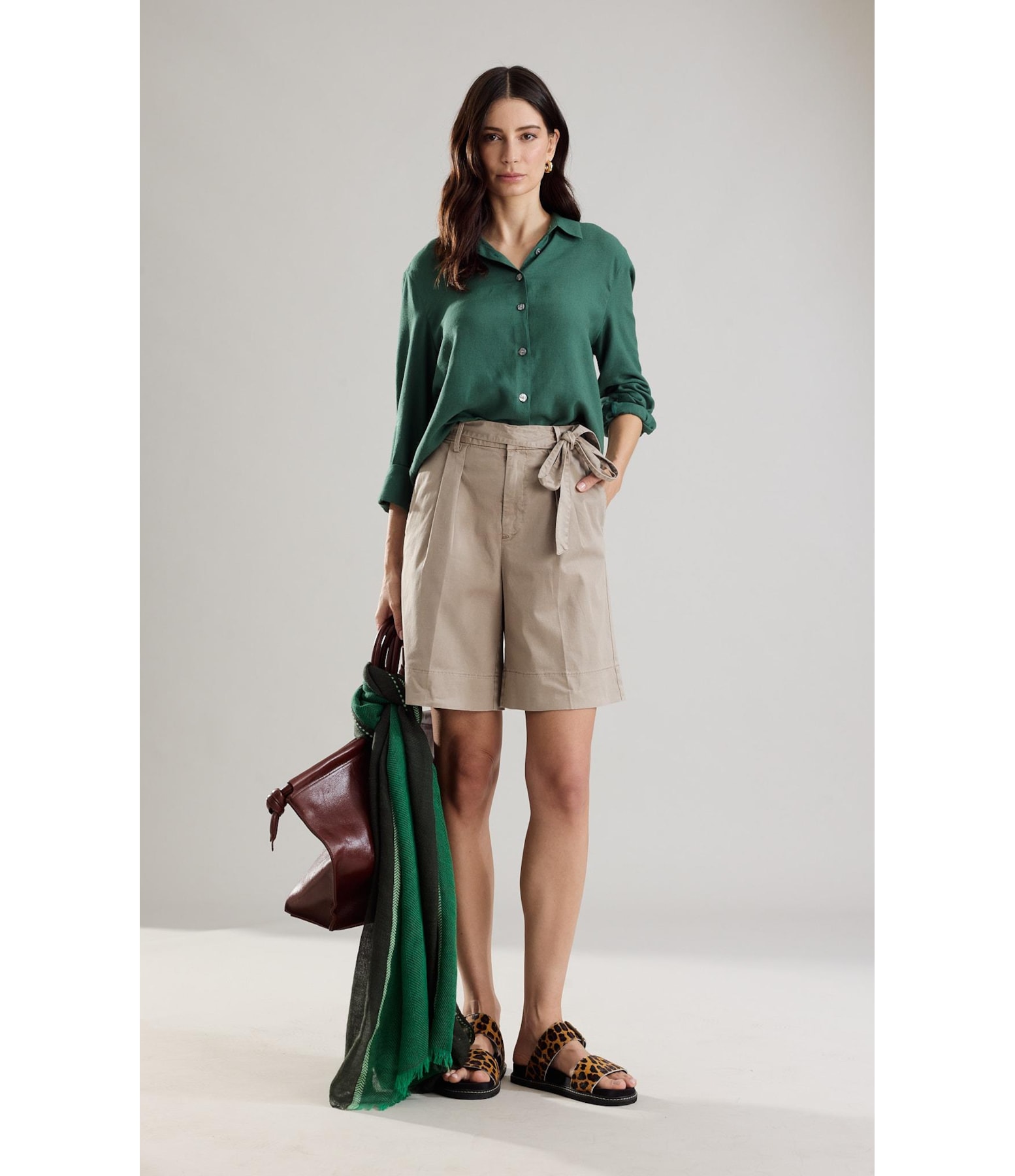 Short Canvas Faixa Luna Husk