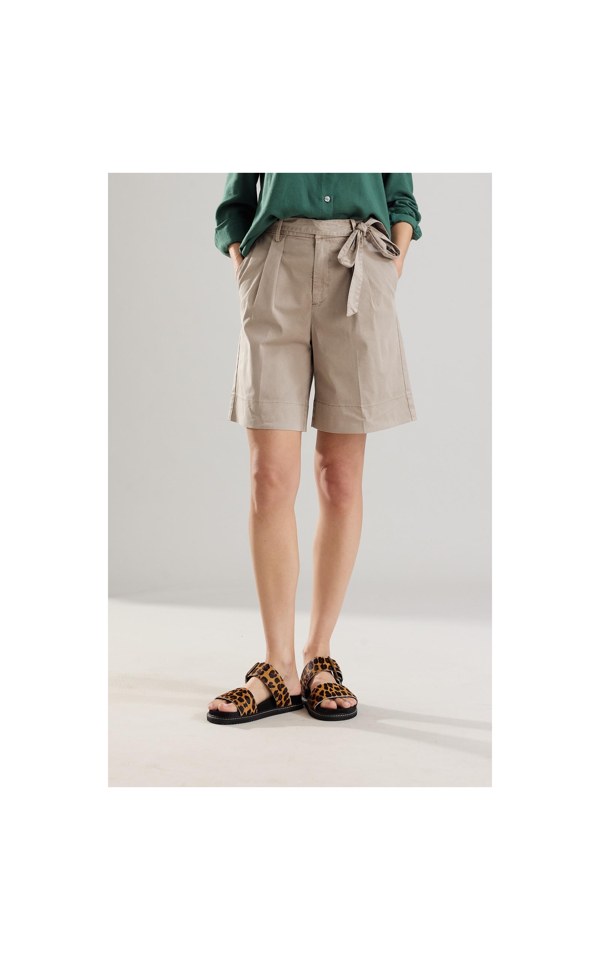 Short Canvas Faixa Luna Husk