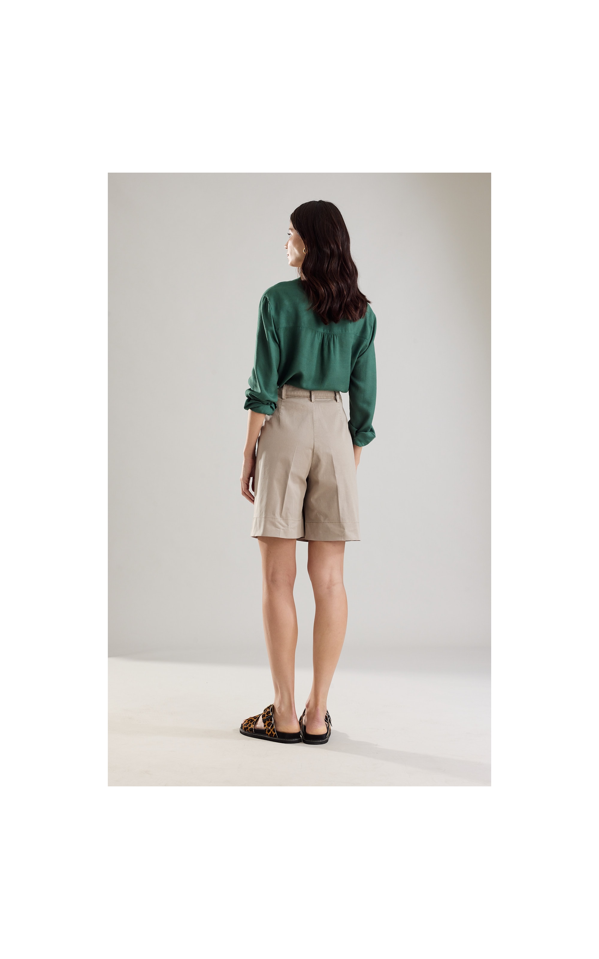 Short Canvas Faixa Luna Husk