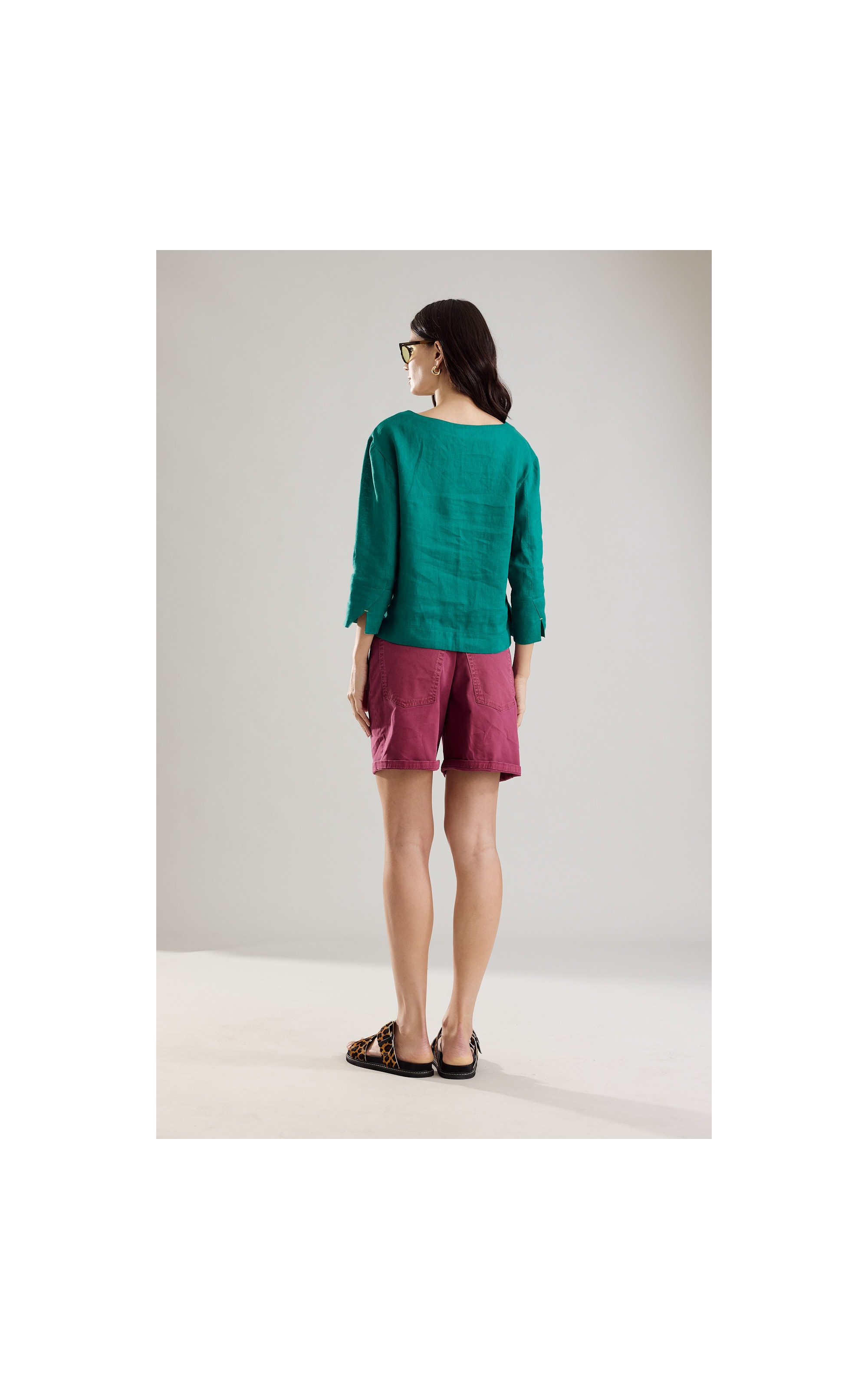 Short Five Pockets Rain Det Magenta