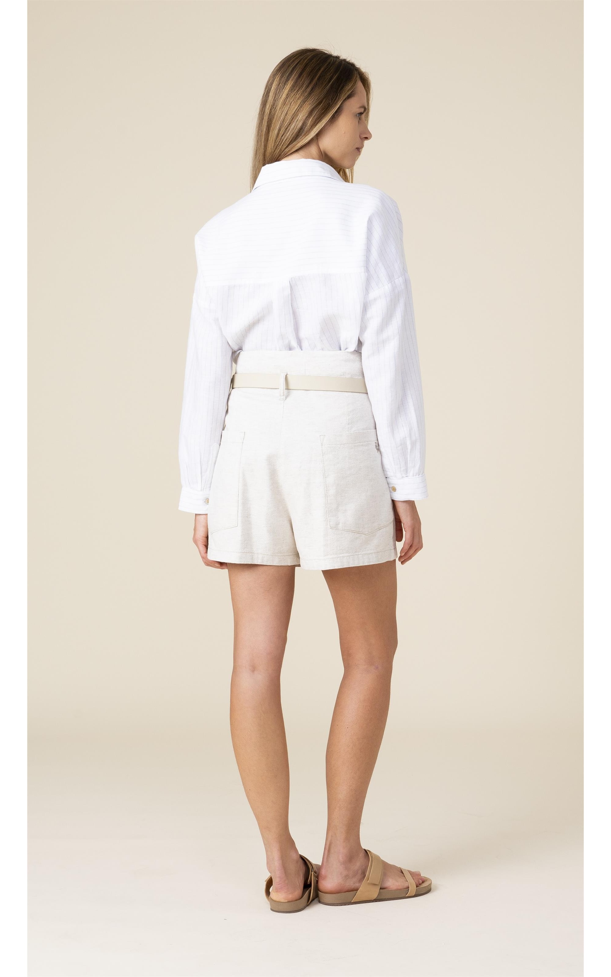Short Linho  Clochard Panama Natural