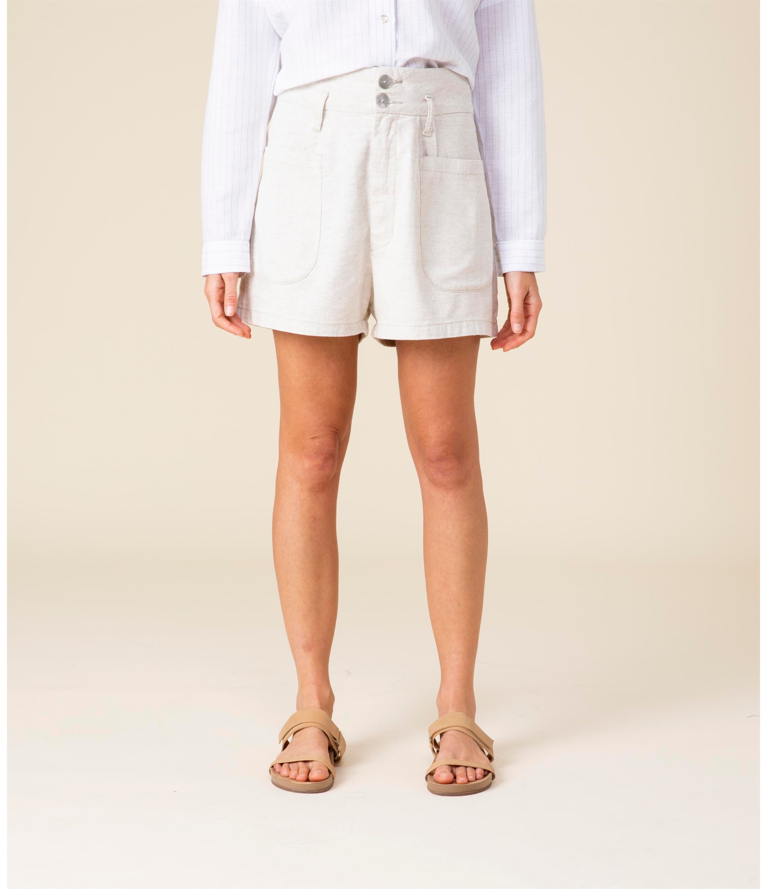 Short Linho  Clochard Panama Natural