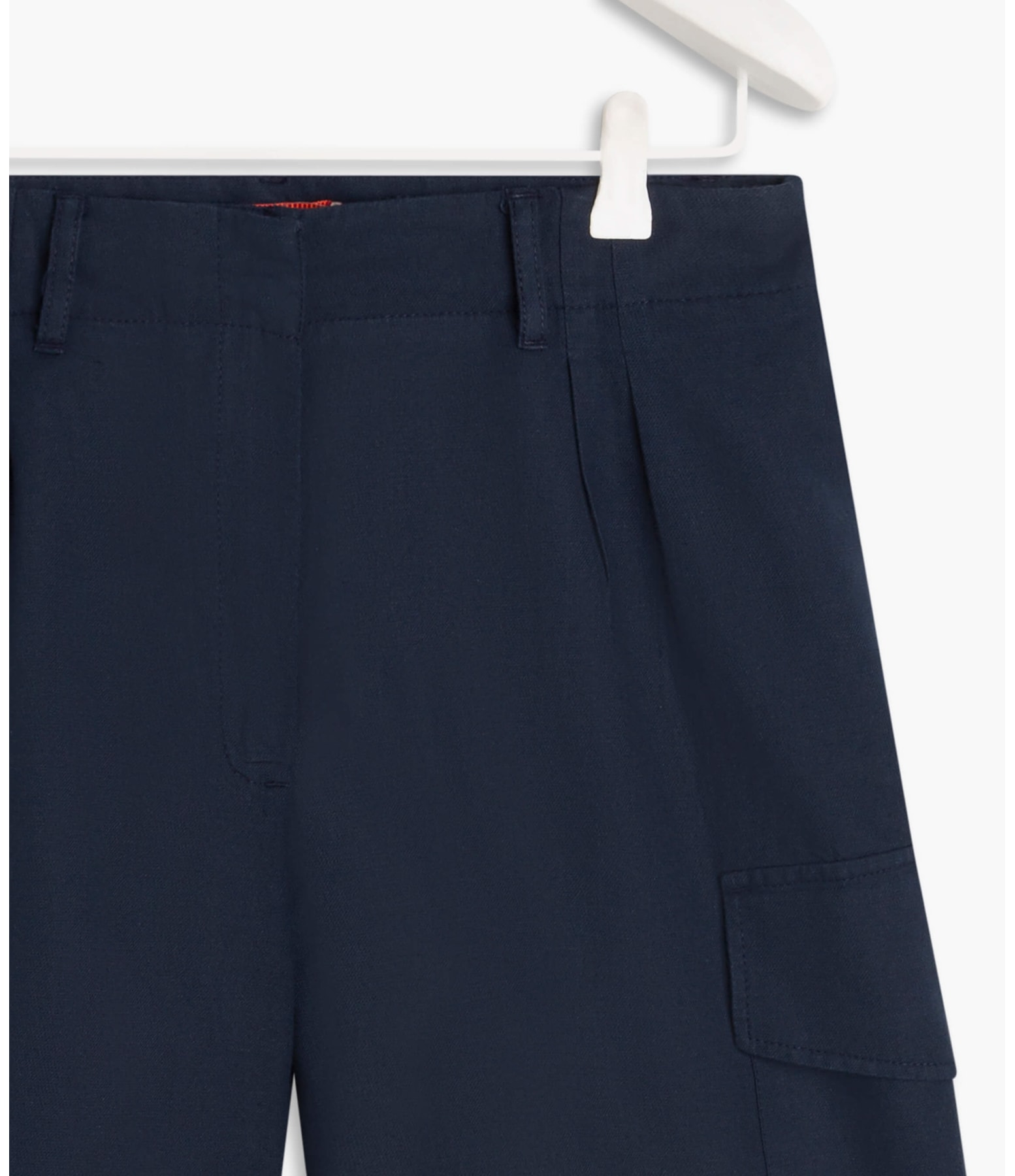 Short Linho  Dorian Purple Blue