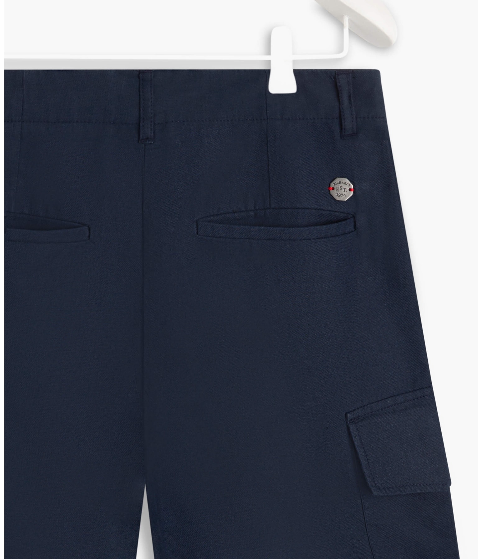 Short Linho  Dorian Purple Blue