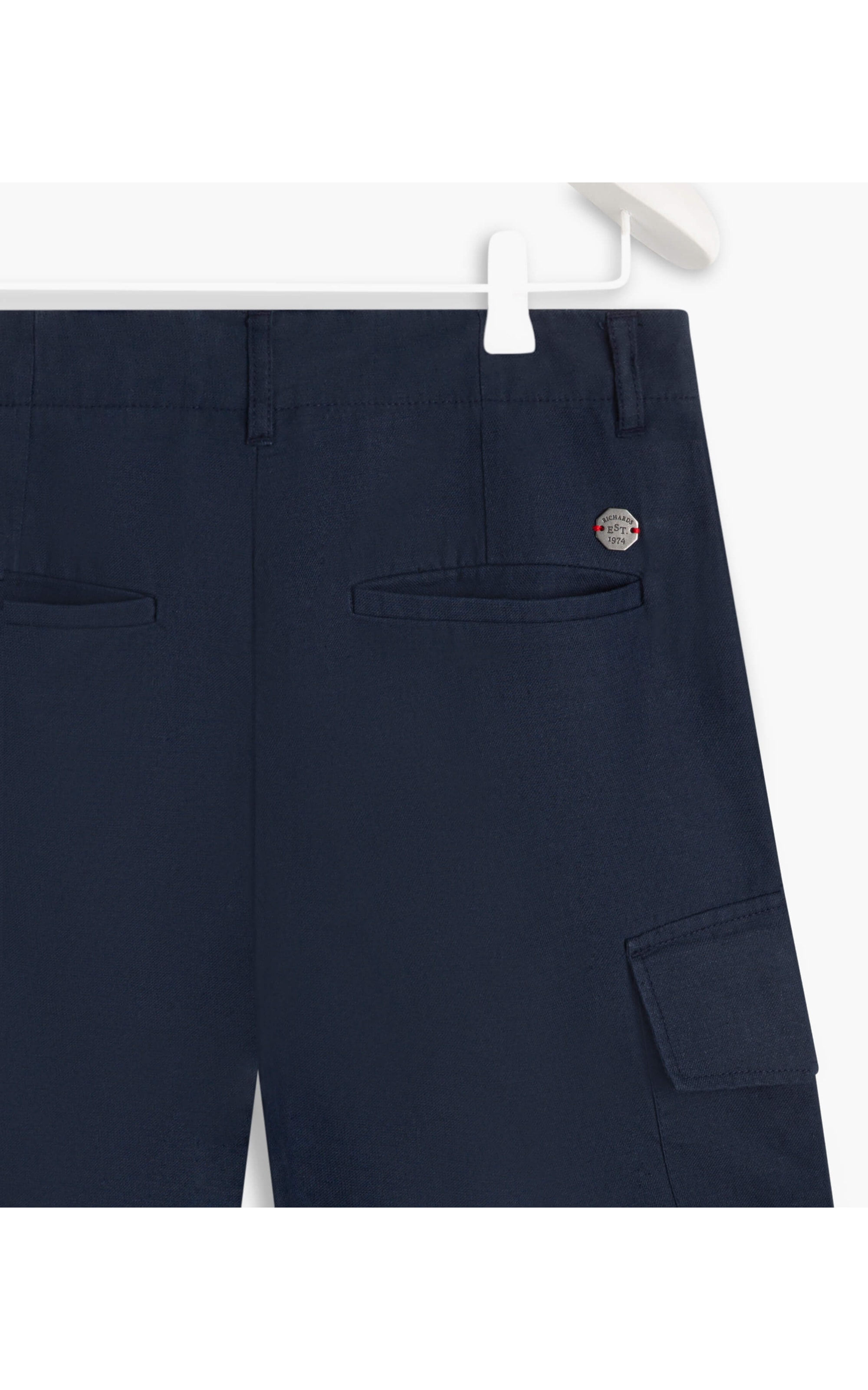 Short Linho  Dorian Purple Blue