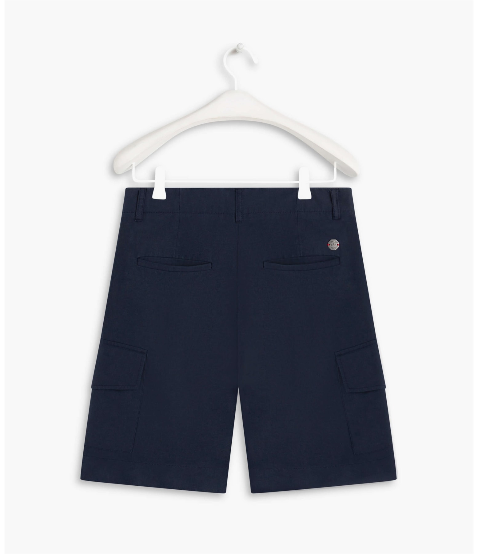 Short Linho  Dorian Purple Blue