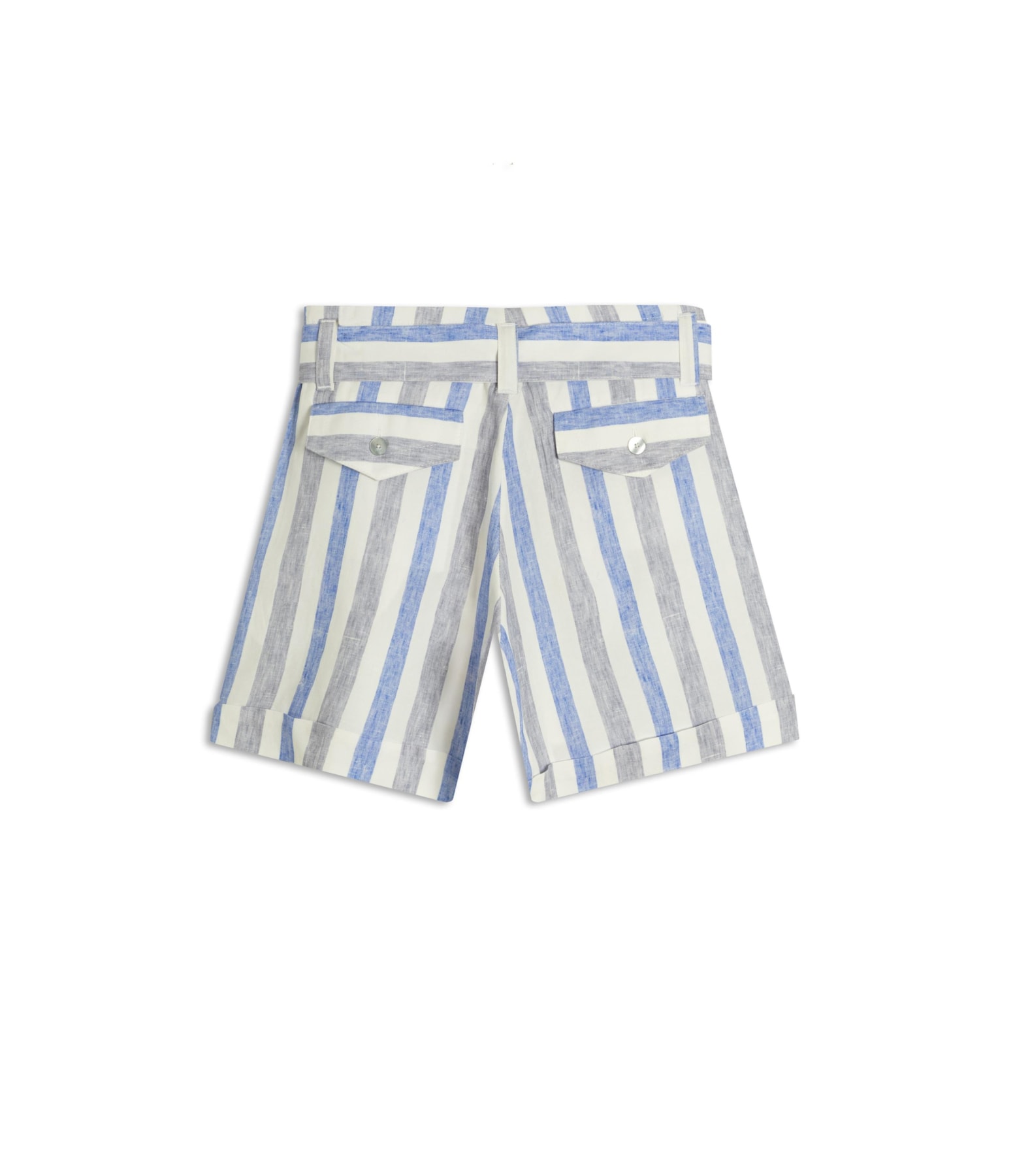 Short Linho  Latuca Stripes Lilas