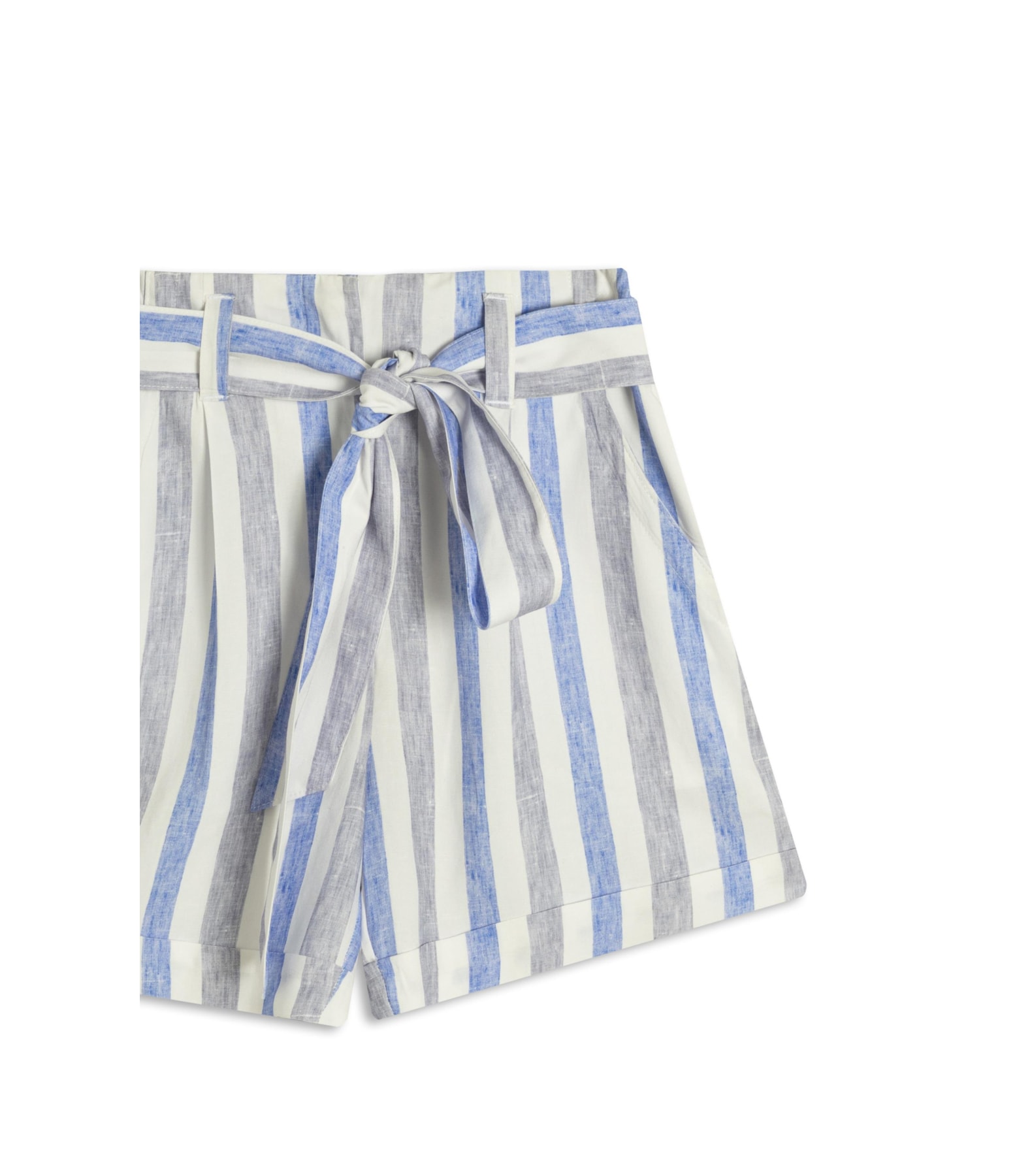 Short Linho  Latuca Stripes Lilas