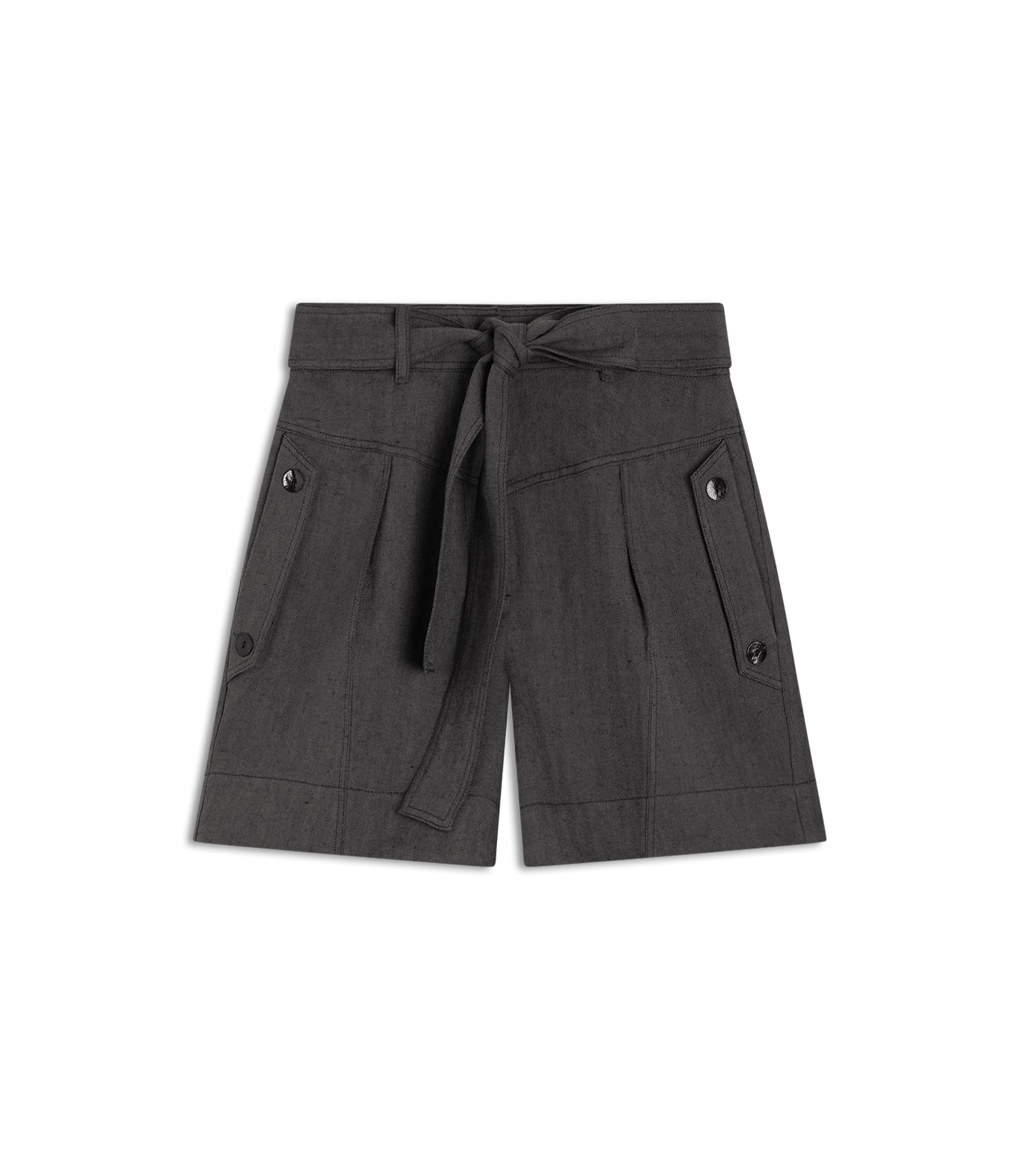 Short Linho  Martina Chevil Tabaco