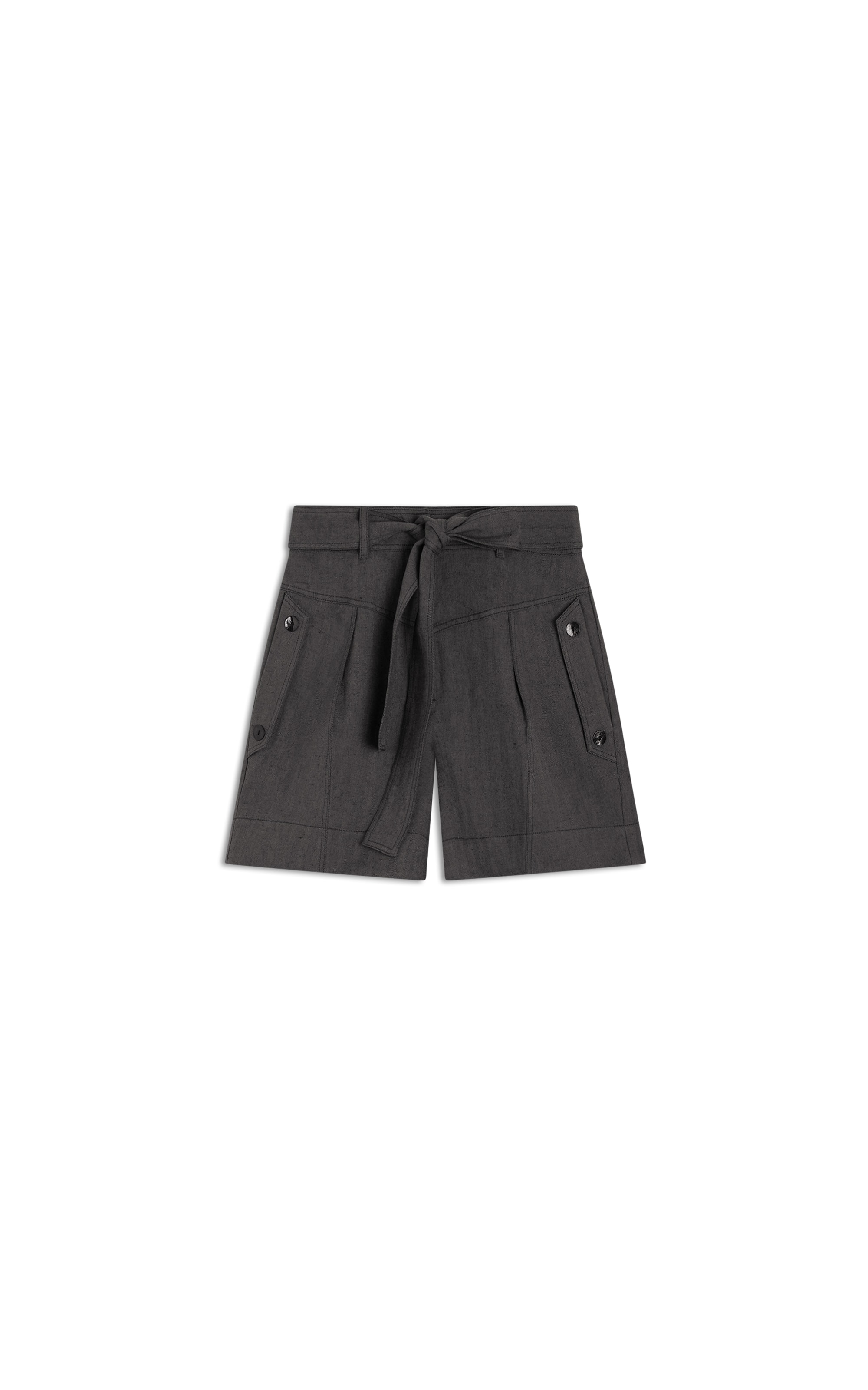 Short Linho  Martina Chevil Tabaco