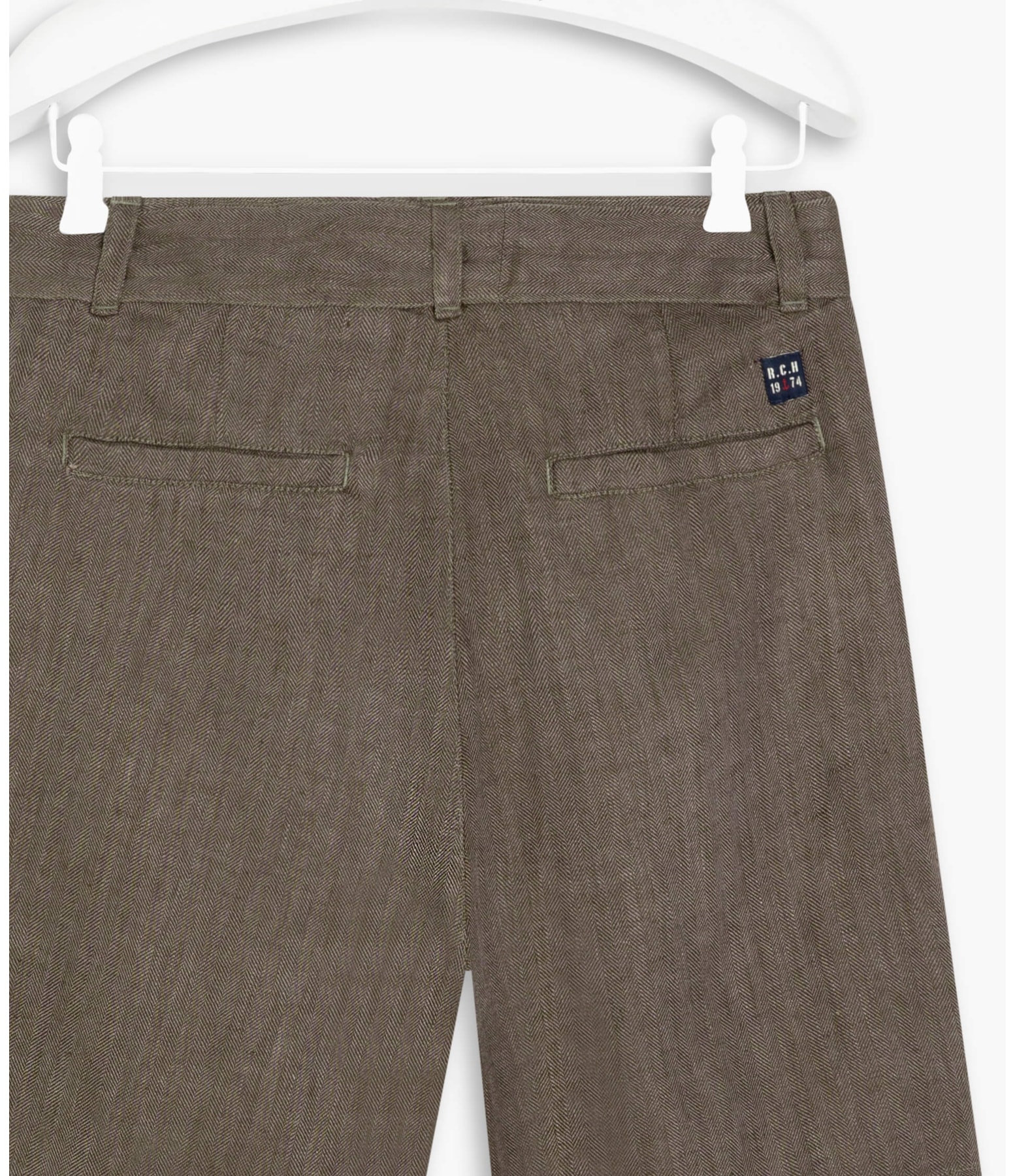 Short Linho  Mauna Fishbone Marrom