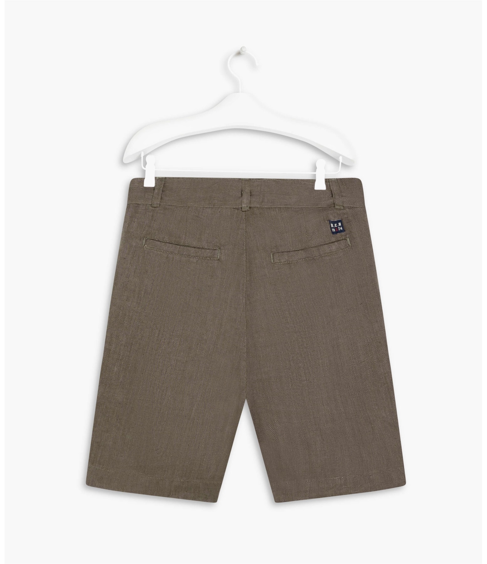 Short Linho  Mauna Fishbone Marrom