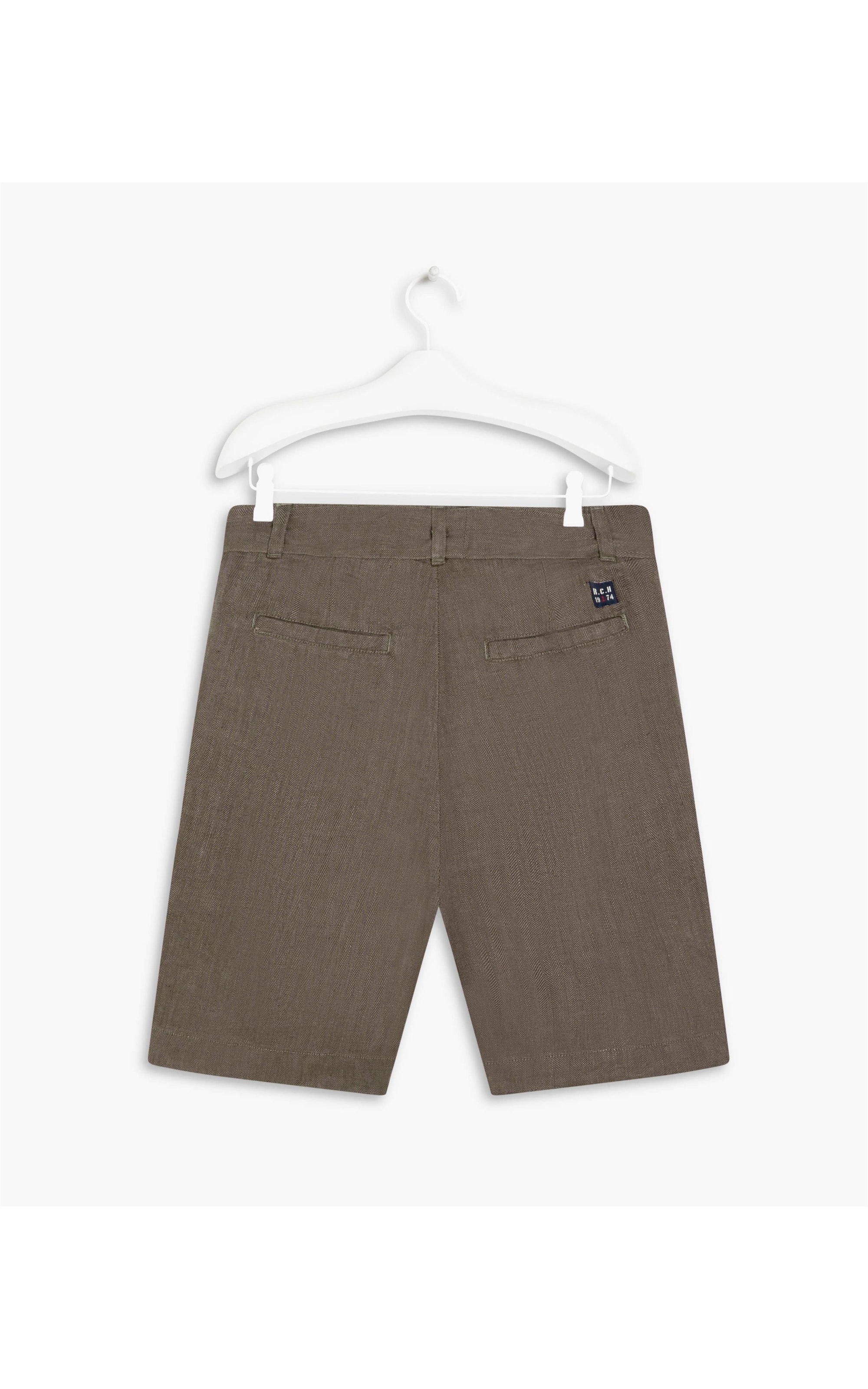 Short Linho  Mauna Fishbone Marrom