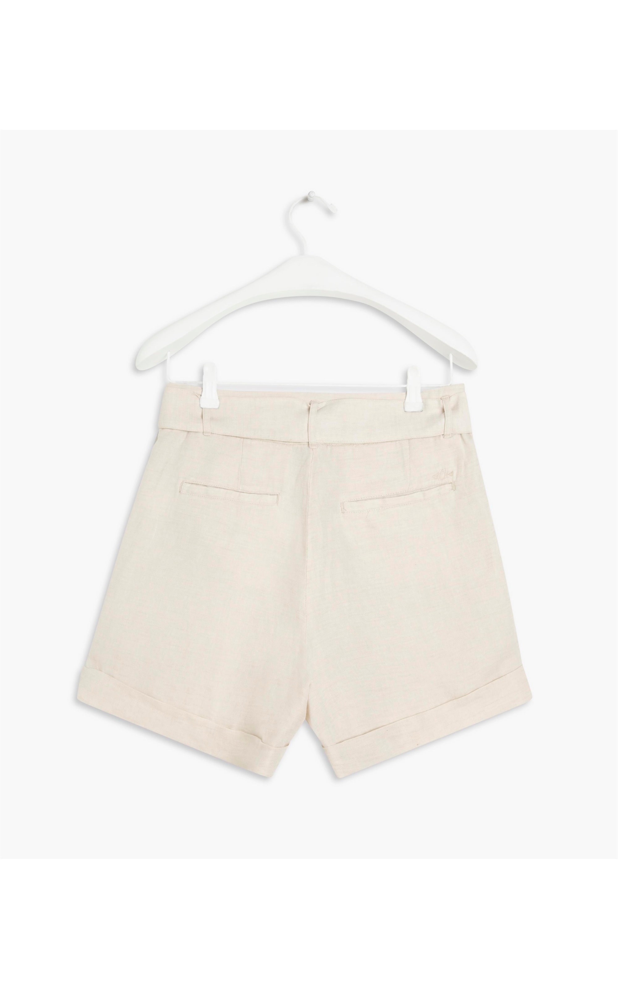 Short Linho  New Gael Fishbone Areia