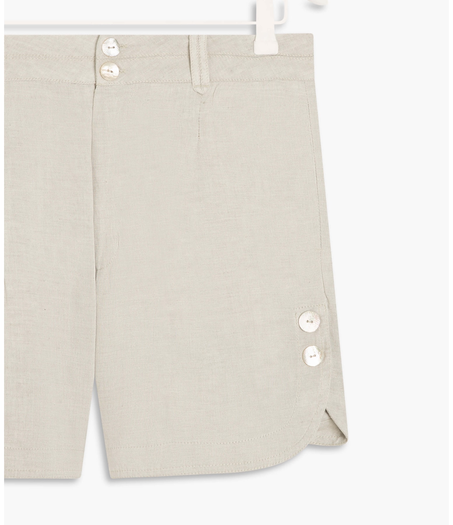 Short Linho  Pipa Prata