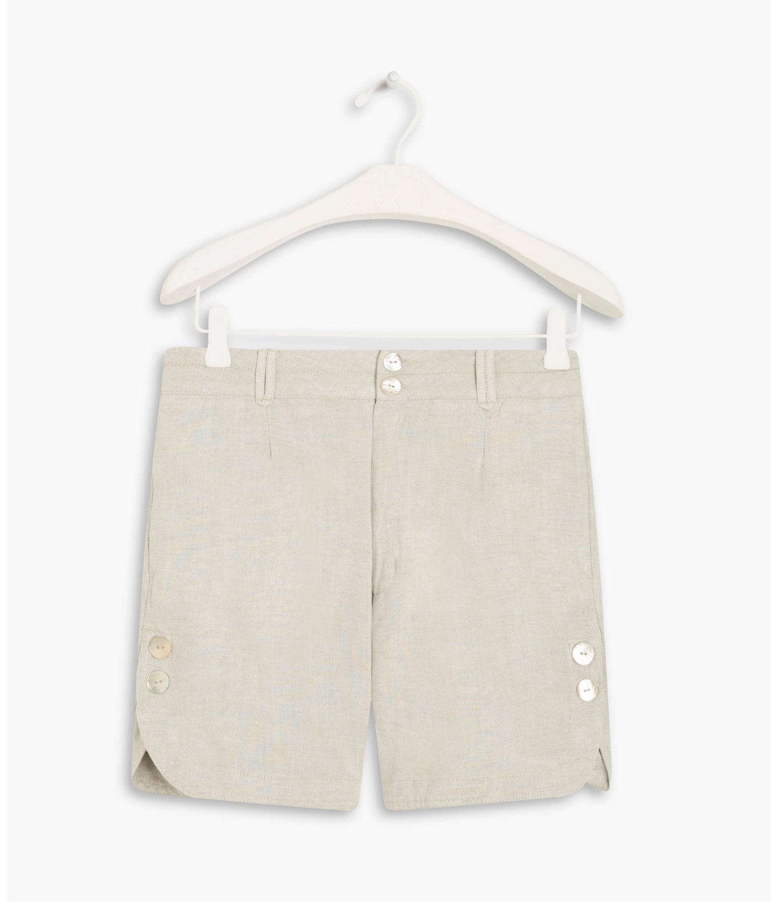 Short Linho  Pipa Prata