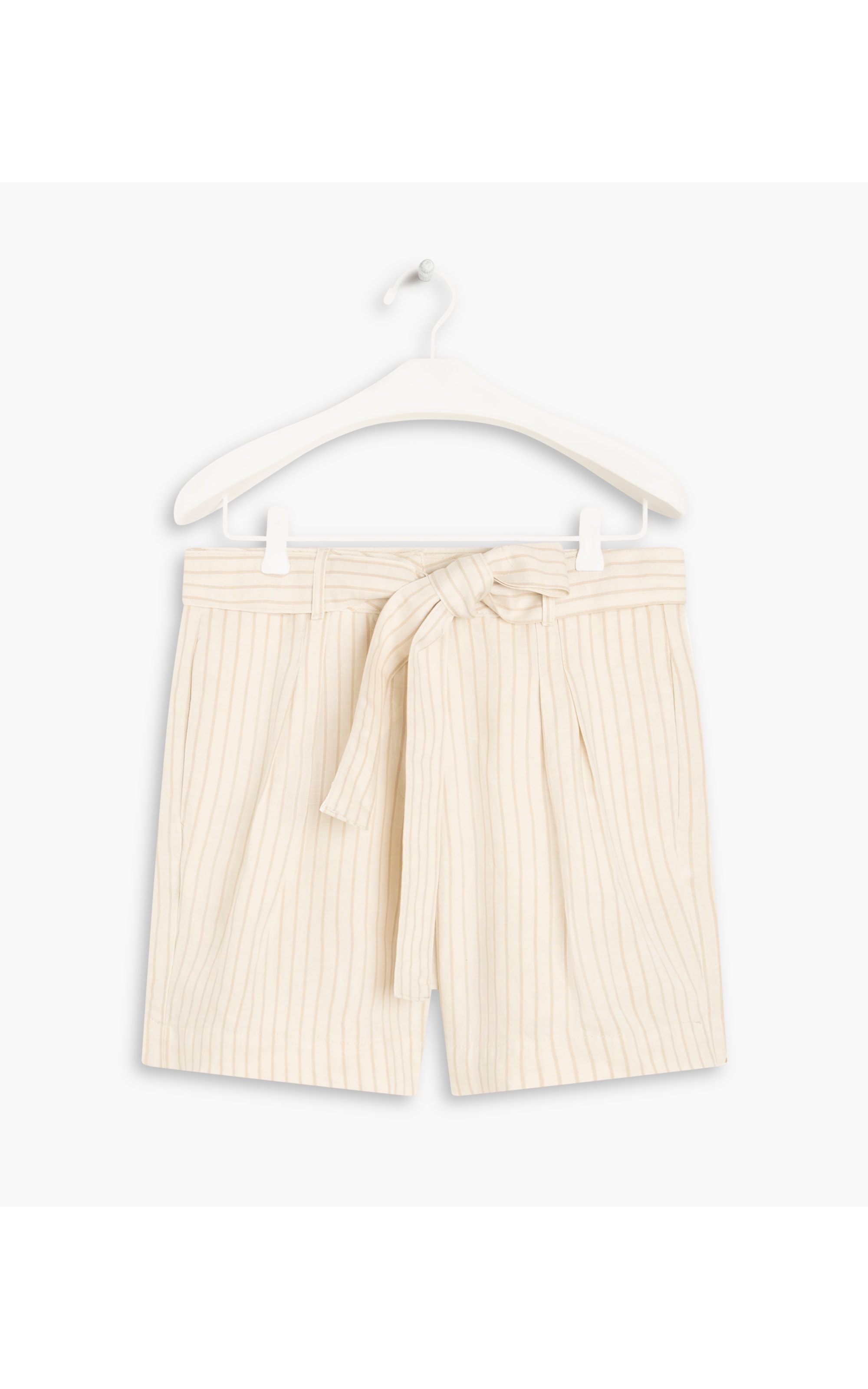 Short Linho  Puebla Stripe Areia