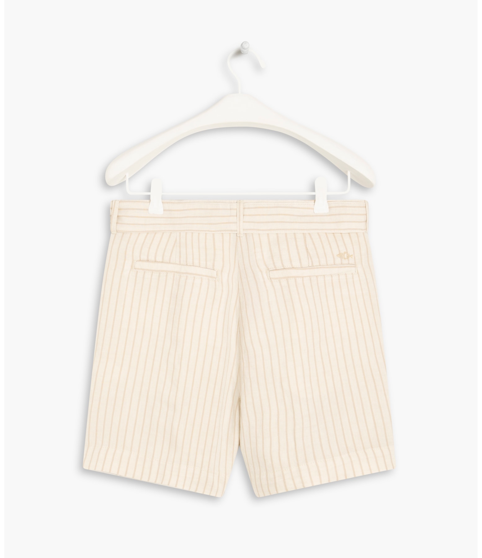 Short Linho  Puebla Stripe Areia
