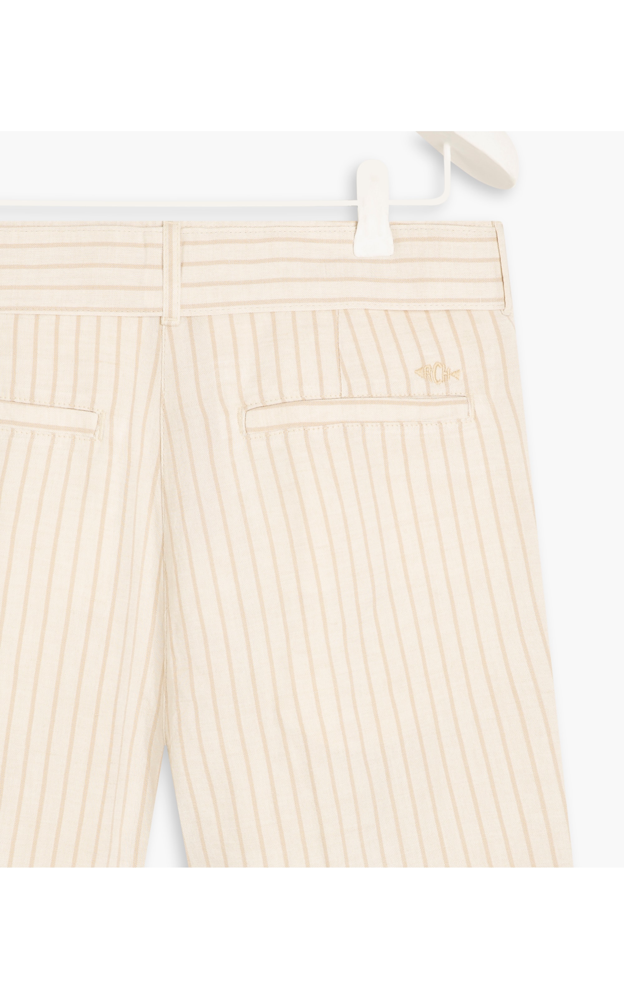 Short Linho  Puebla Stripe Areia