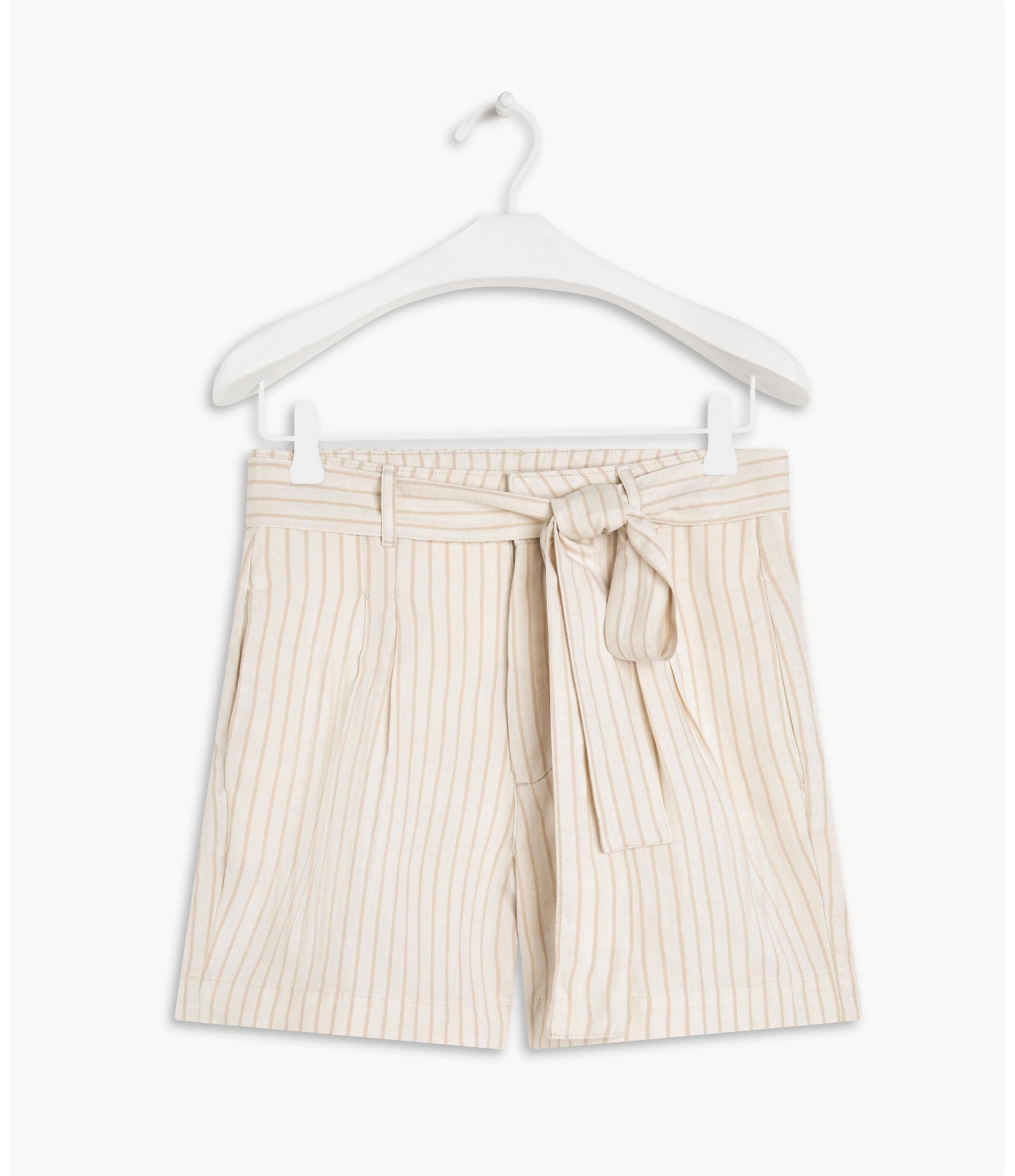 Short Linho  Puebla Stripe Marrom