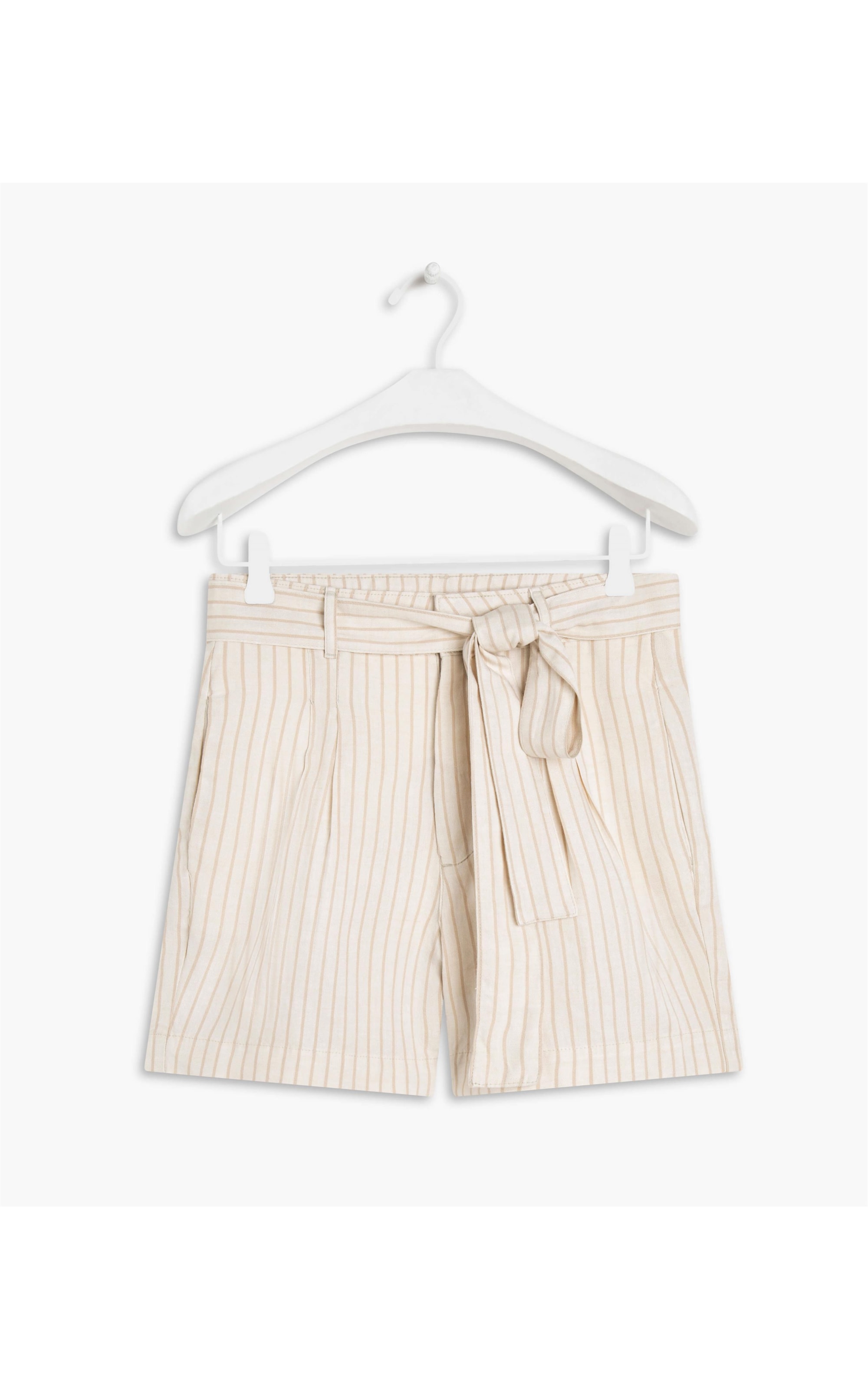 Short Linho  Puebla Stripe Marrom