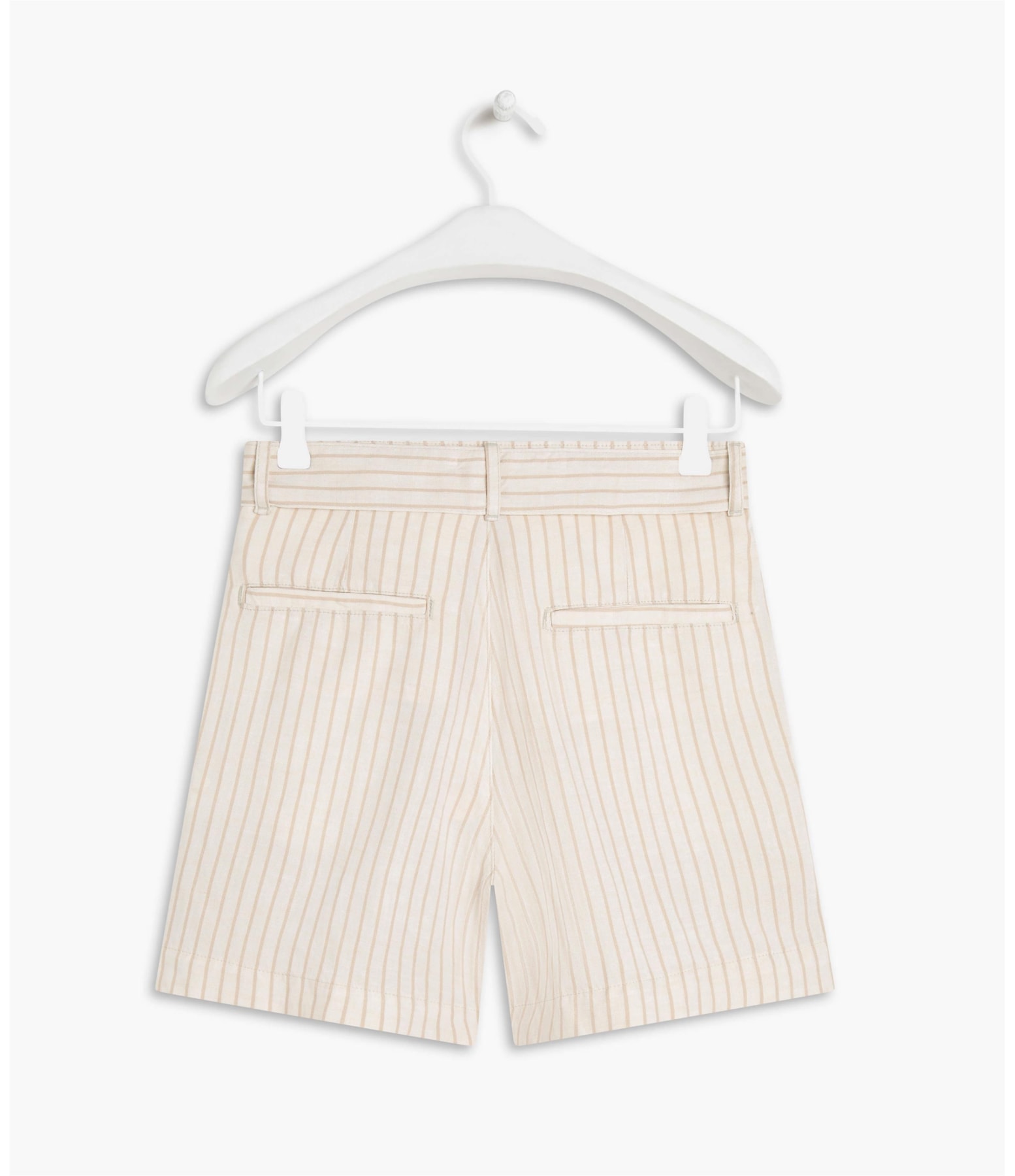 Short Linho  Puebla Stripe Marrom