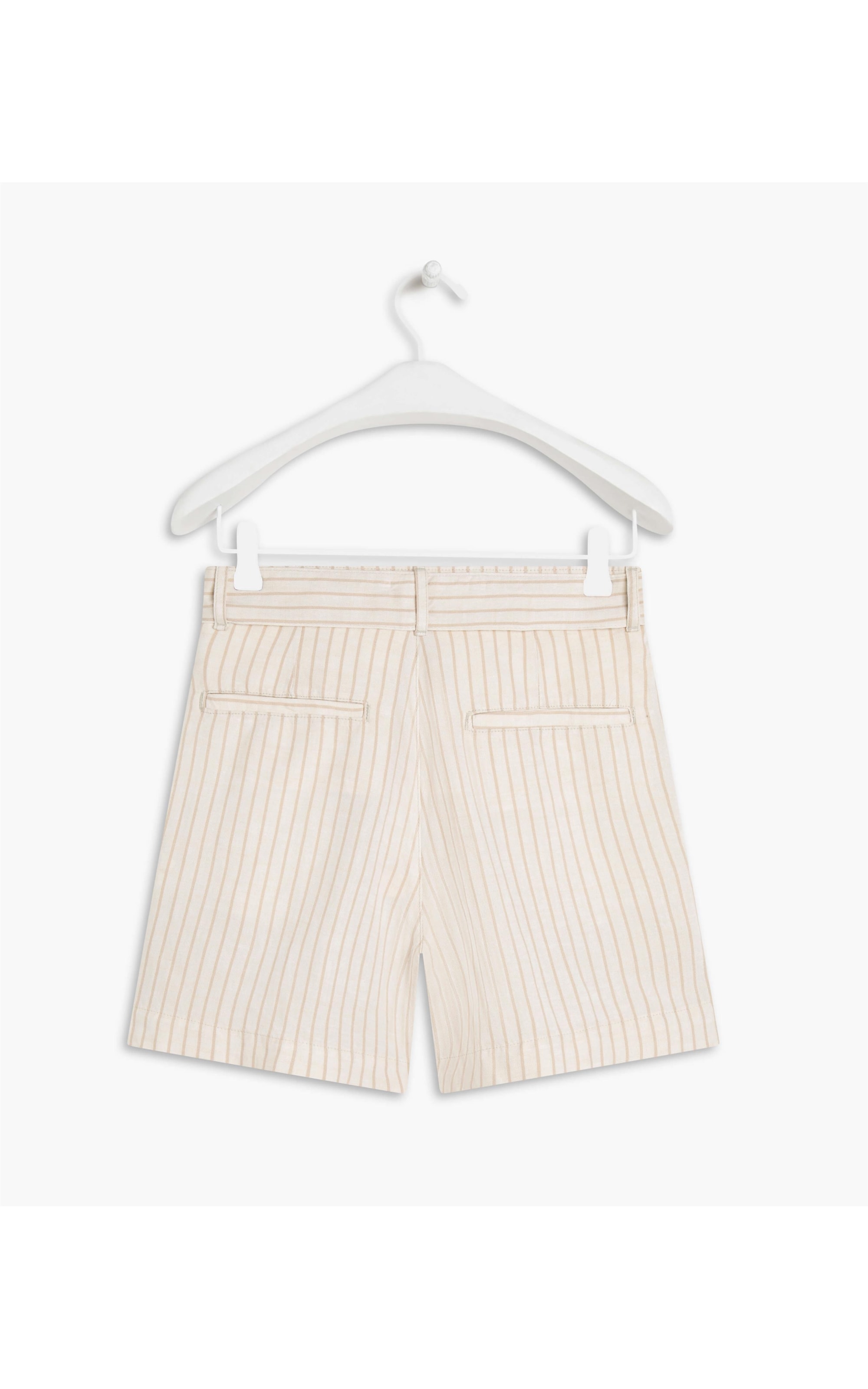Short Linho  Puebla Stripe Marrom
