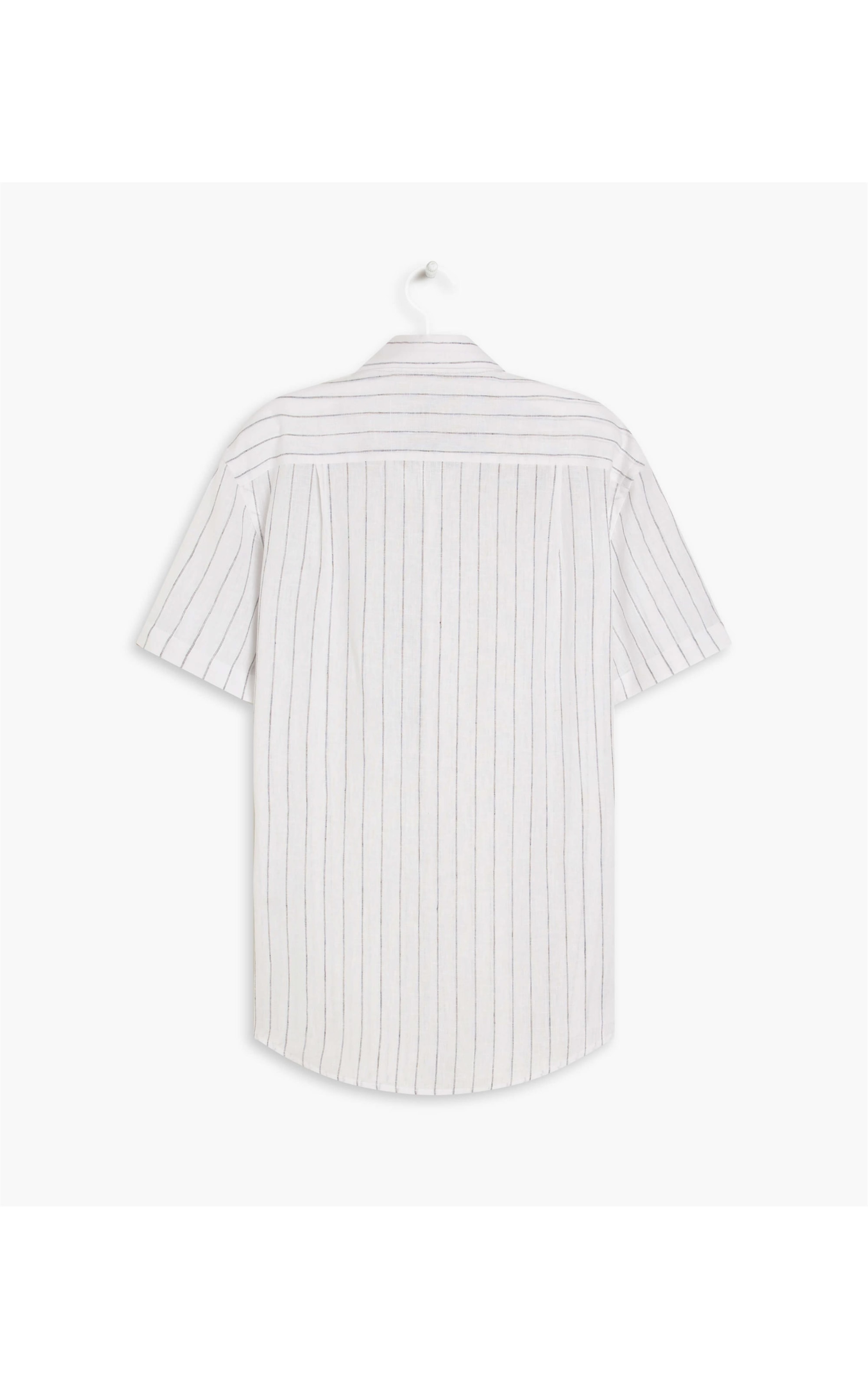 Short Linho Sleeve Erick Striped Shirt Azul Bic