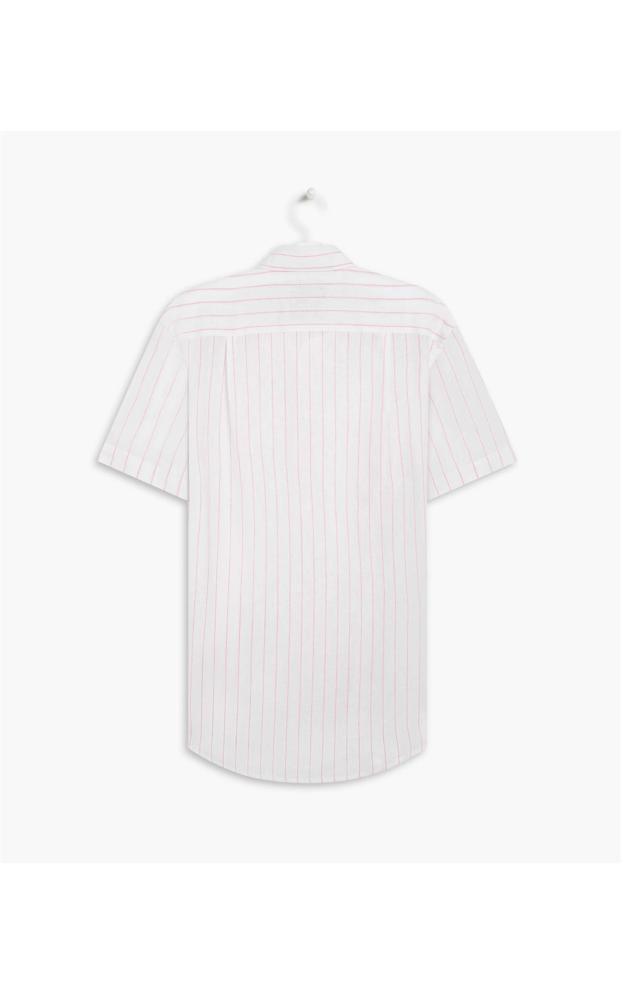 Short Linho Sleeve Yuri Striped Shirt Laranja