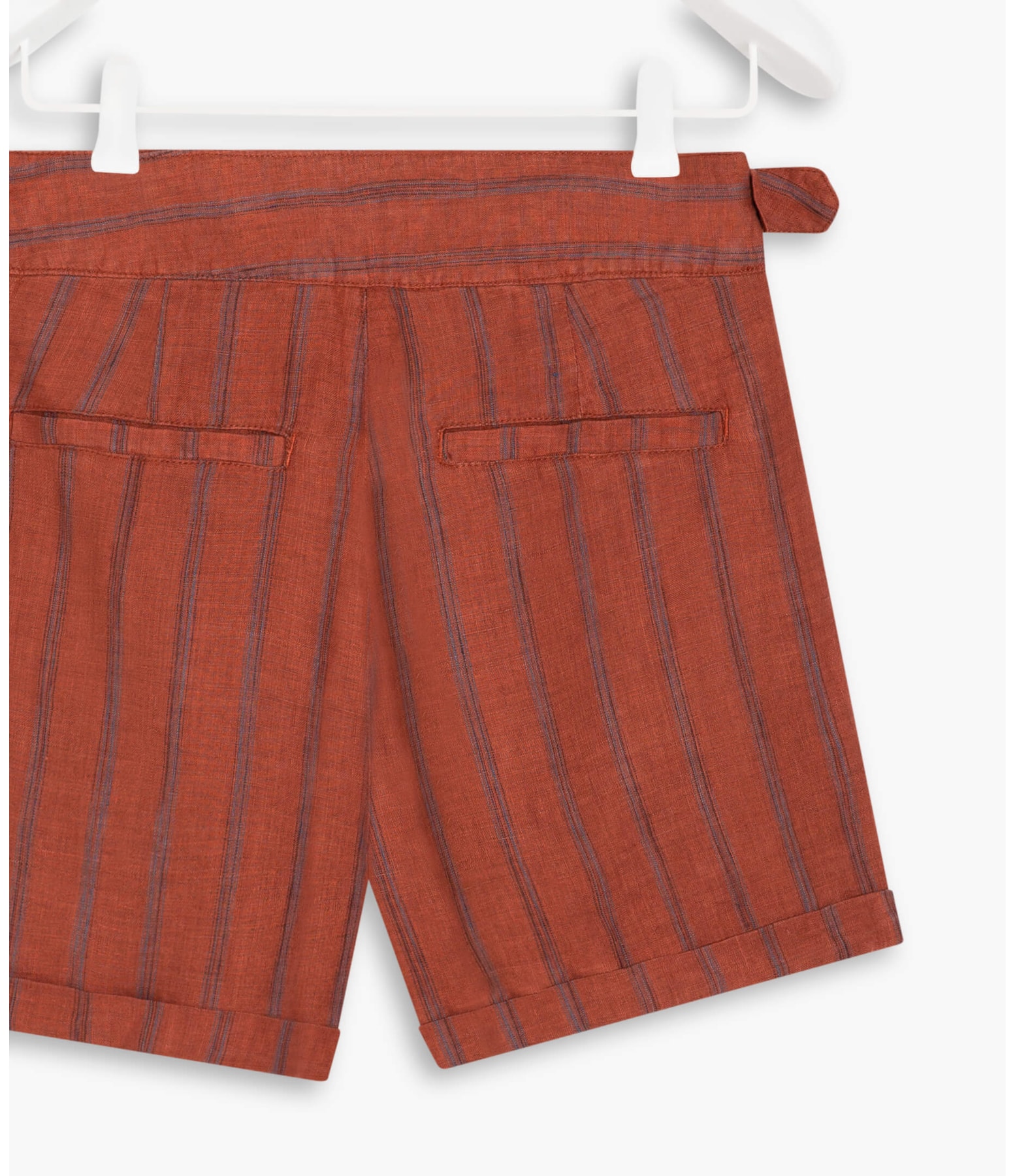 Short Linho  Sue Stripe Vinho